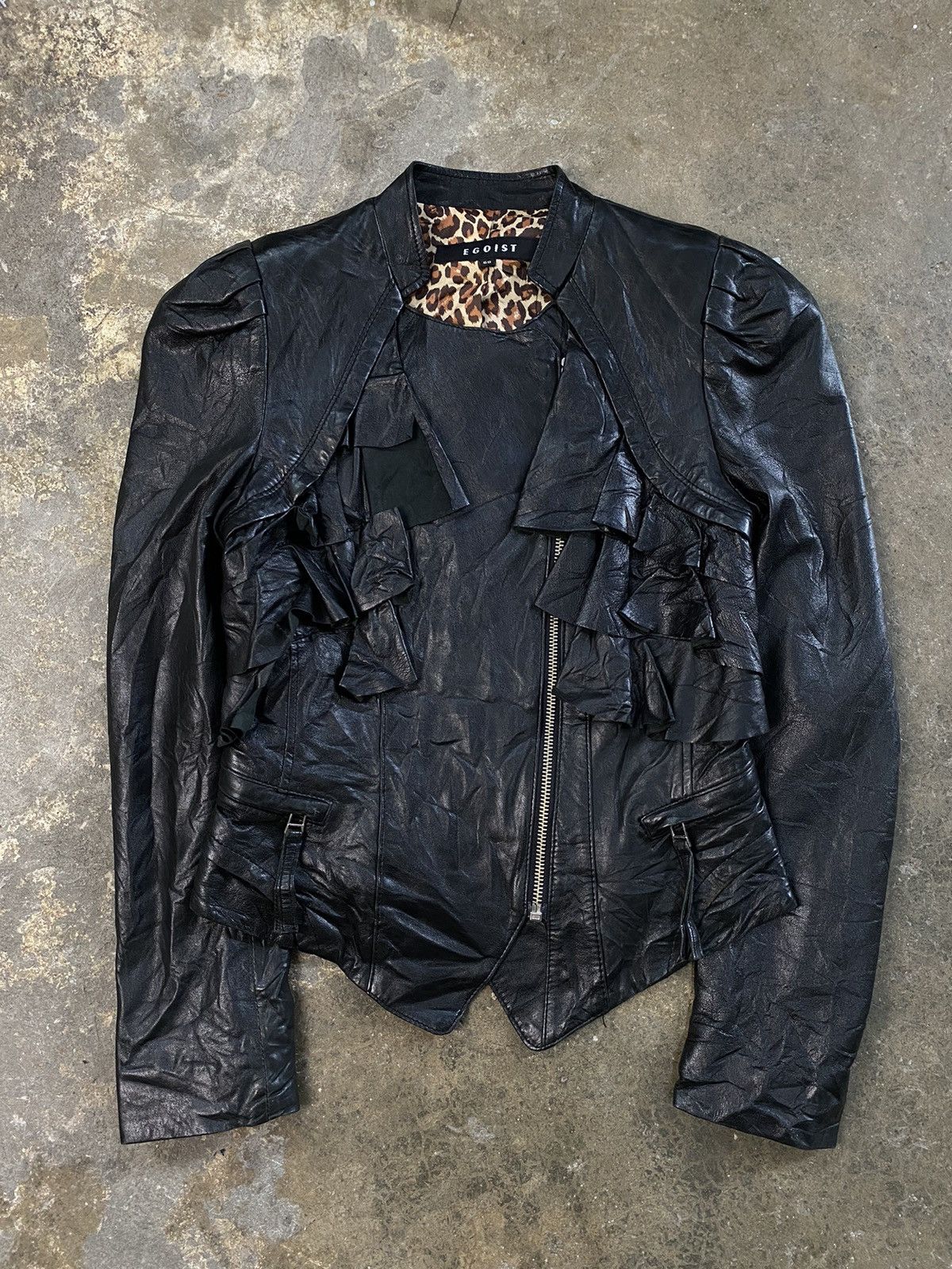 If Six Was Nine EGOIST Bikers Leather Jacket – Avant-Garde/Archive Style Size US S / EU 44-46 / 1 - 1 Thumbnail