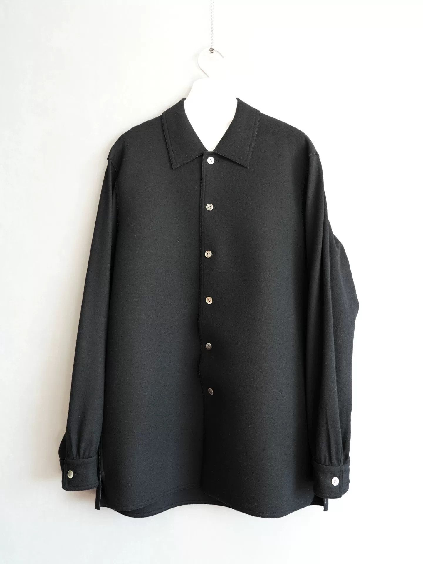 Yohji Yamamoto Yohji Yamamoto 96AW Thick Wool Shirt Size US M / EU 48-50 / 2 - 1 Thumbnail