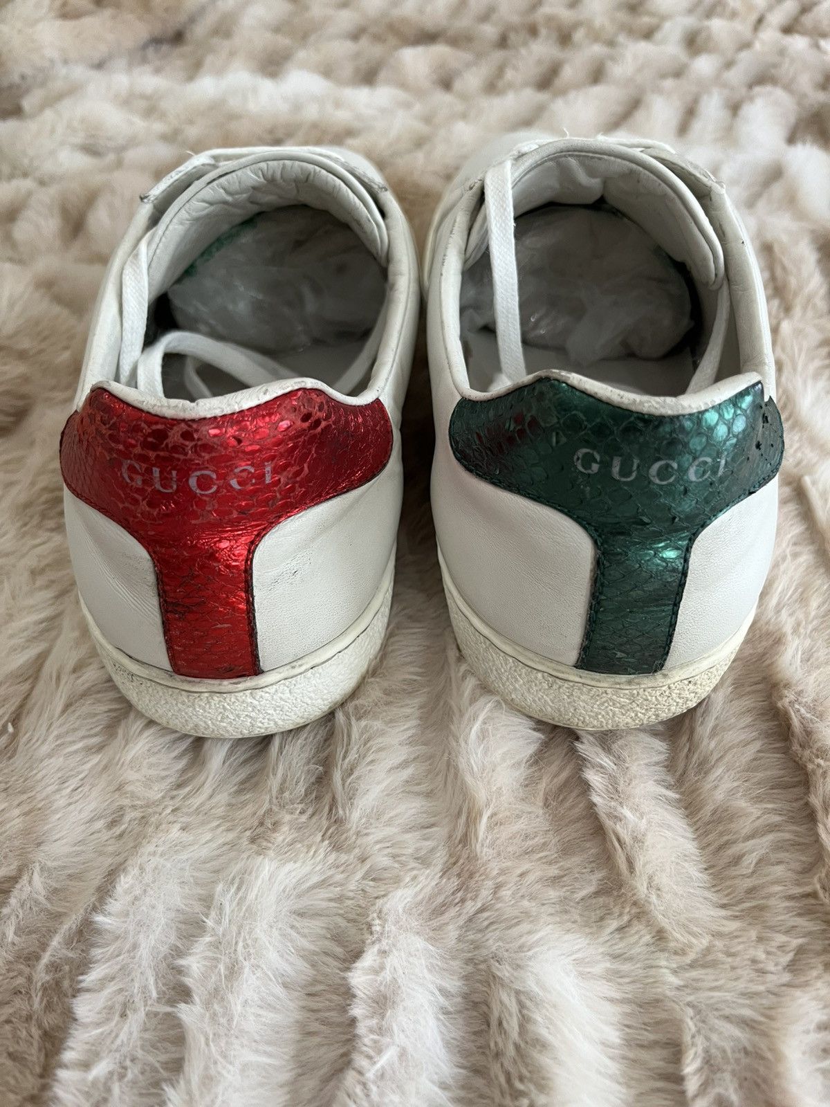 Gucci Men's Gucci Ace Embroidered Snake Size US 9.5 / EU 42-43 - 4 Thumbnail