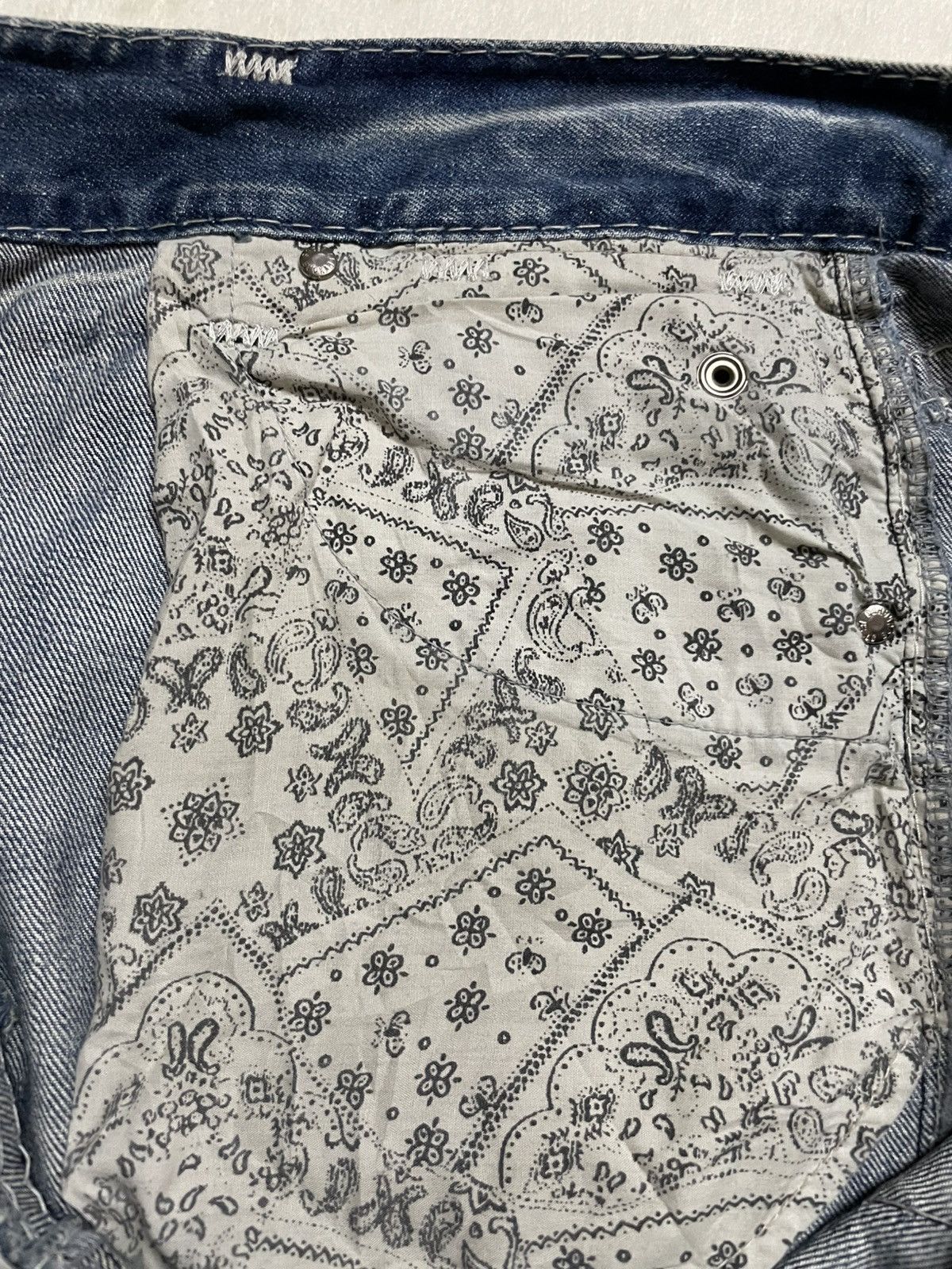 Japanese Brand Vintage Buckaroo Rusty Acidwash Distress Ripped Jeans Size US 37 - 8 Thumbnail