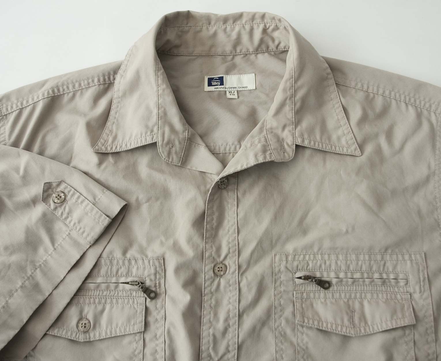 Tilley Tilley Safari Shirt Short Sleeve Size XL Pale Brown Size US XL / EU 56 / 4 - 1 Thumbnail