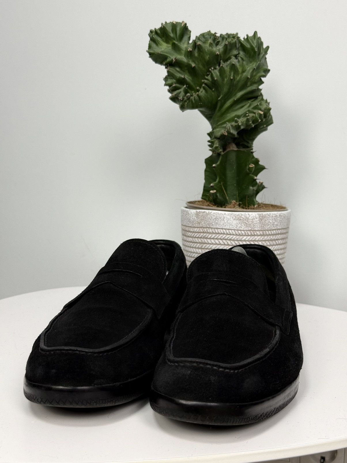 Prada PRADA Suede Loafers Black shoes Car Size US 11 / EU 44 - 7 Thumbnail