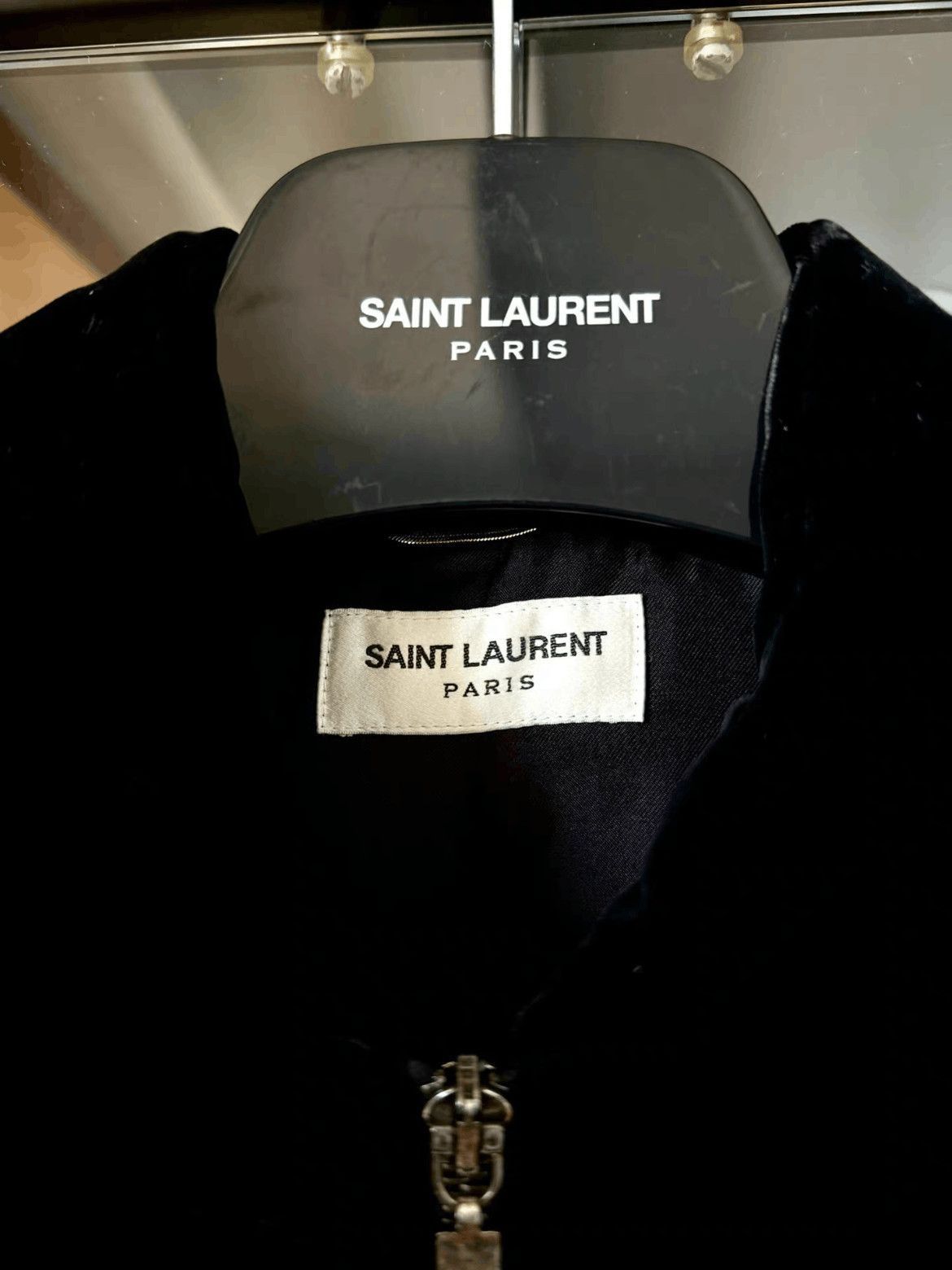 Saint Laurent Paris F38 Saint Laurent Paris 17AW Runway Velvet Crystal Jacket-2 Size US S / EU 44-46 / 1 - 2 Thumbnail