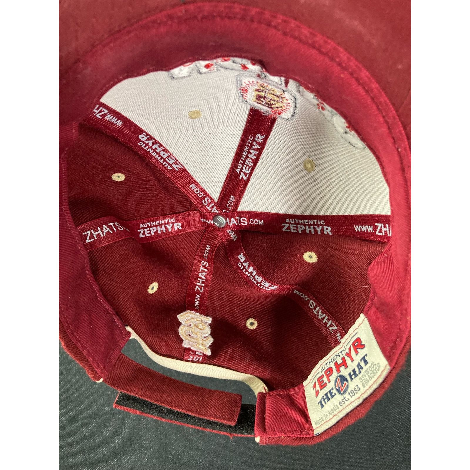 Zephyr NCAA Wool Seminoles Noles Baseball Hat Red One Size Size ONE SIZE - 9 Thumbnail