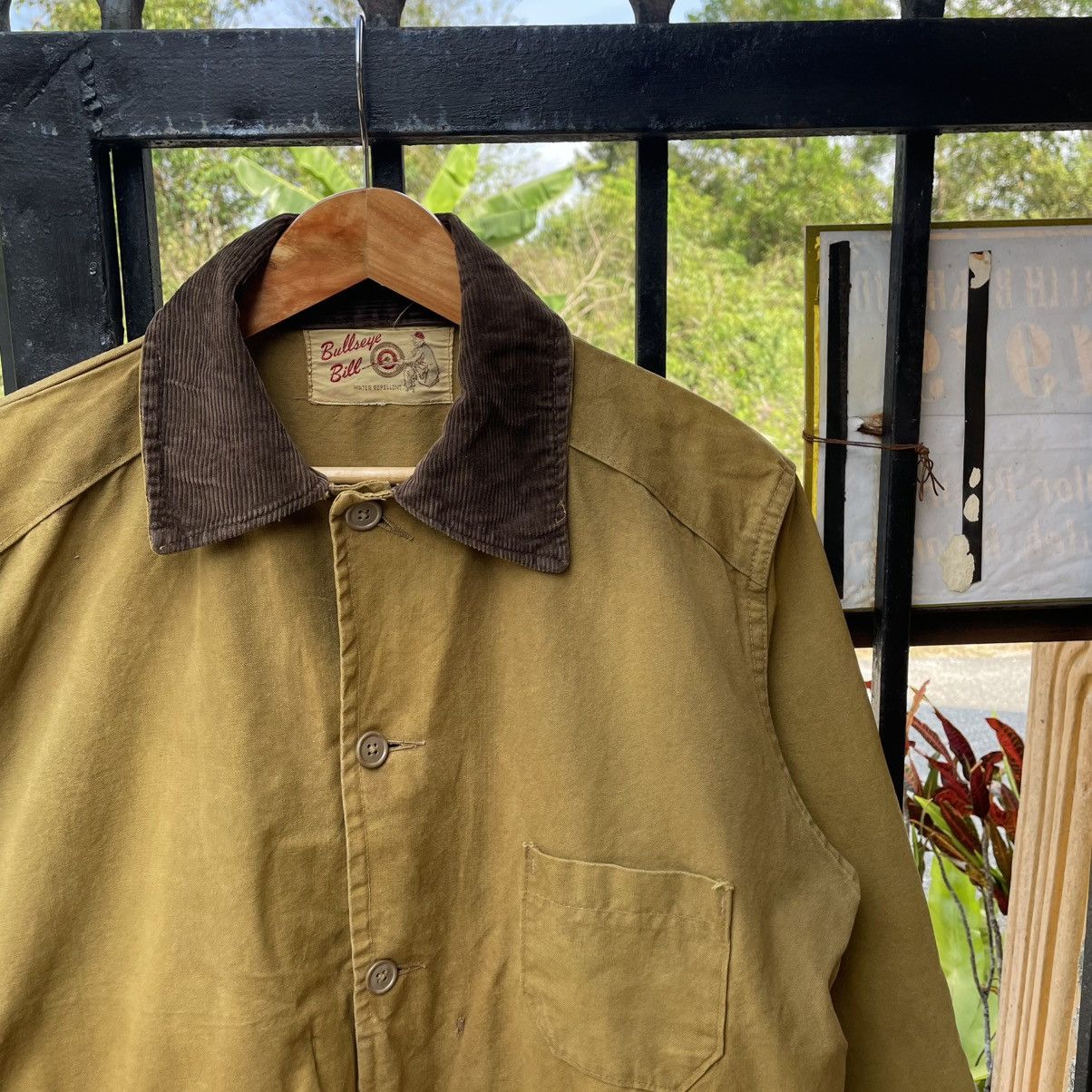 American Apparel 🔥Vintage 70s Bulls Eyes Duck Canvas Hunting Chore Jacket Size US M / EU 48-50 / 2 - 6 Thumbnail