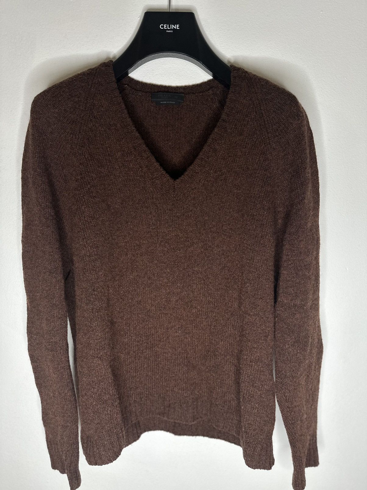 Prada Deep V knit Sweater Size US L / EU 52-54 / 3 - 1 Thumbnail