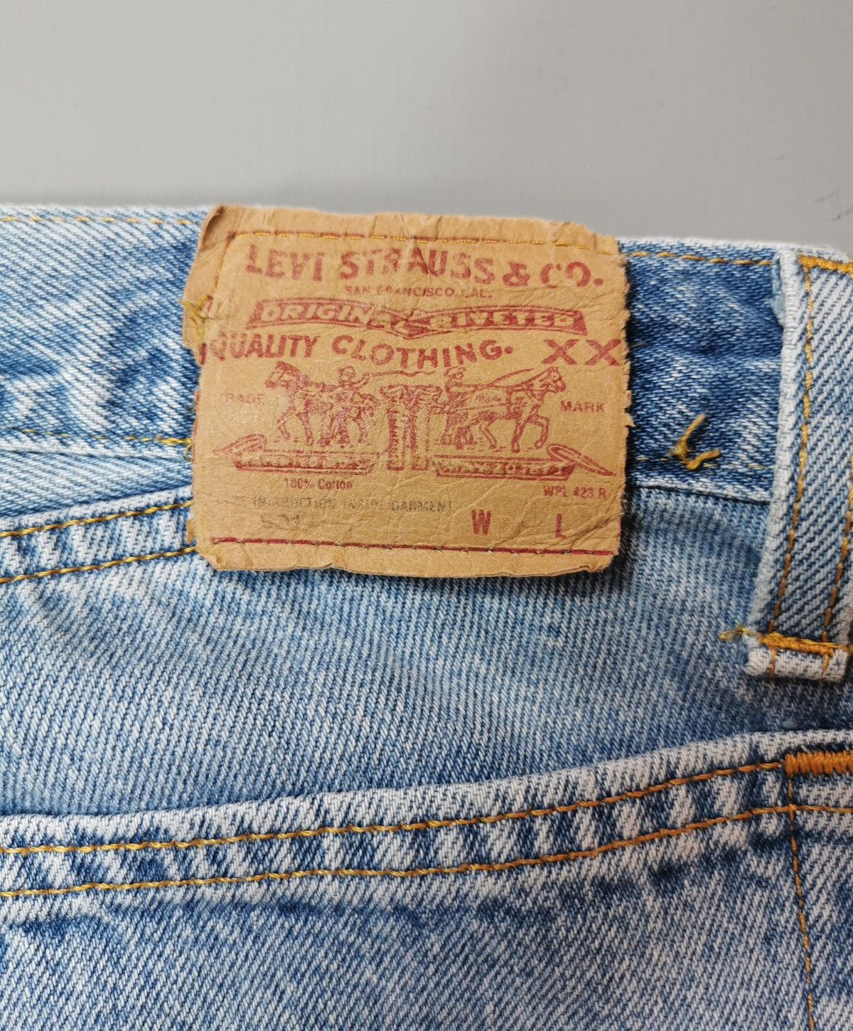Levi's Curvy fit Made in UK 90s Vintage Levis 901 Jeans Women Size 27" / US 4 / IT 40 - 3 Thumbnail