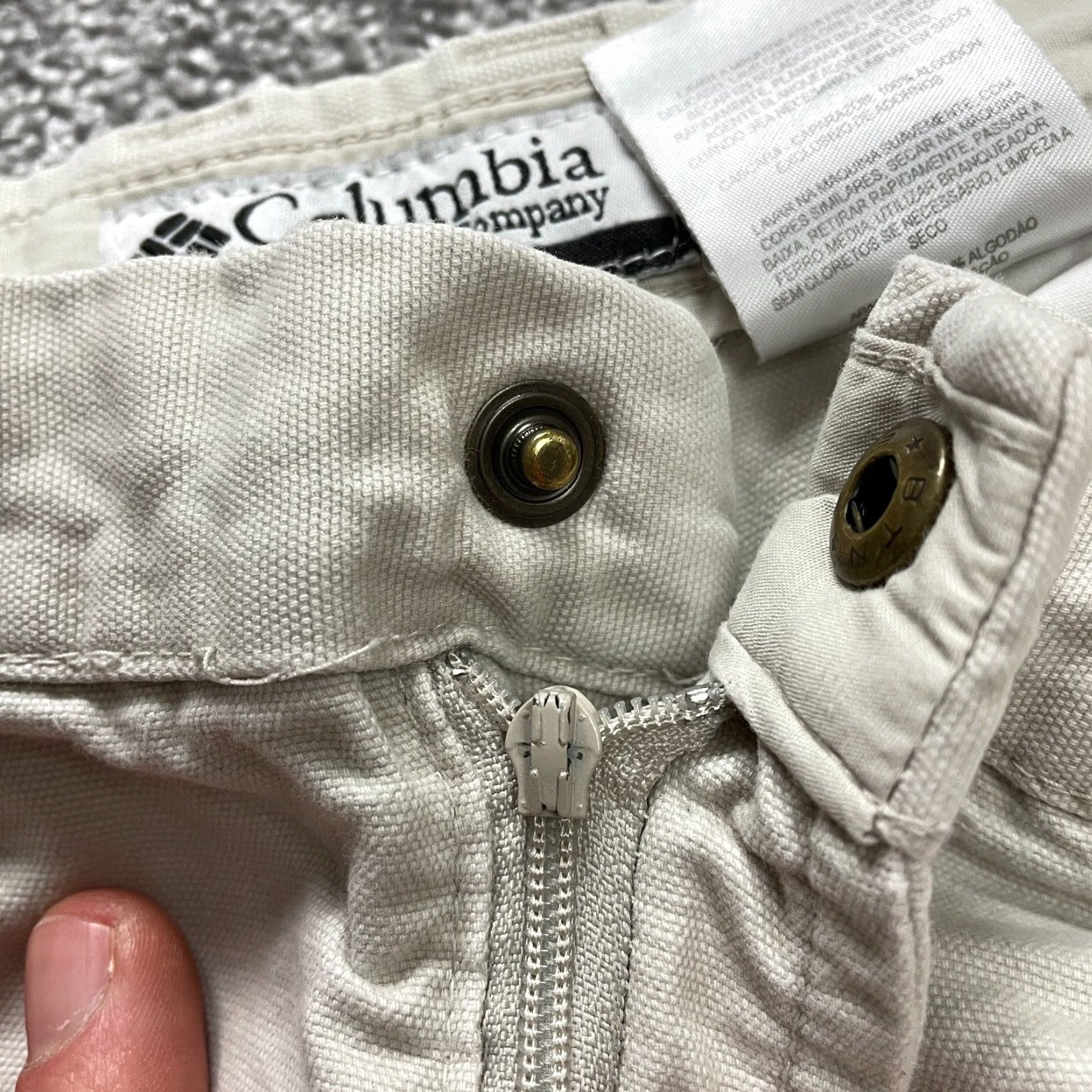 Vintage Columbia Chino Pants Mens 36 Light Beige Khaki Straight Slacks Pockets 36x30 Size US 36 / EU 52 - 7 Thumbnail
