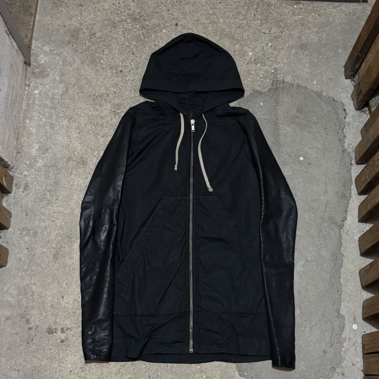 Rick Owens Rick Owens Drkshdw Hybrid Jacket calf leather sleeves Size US M / EU 48-50 / 2 - 1 Thumbnail