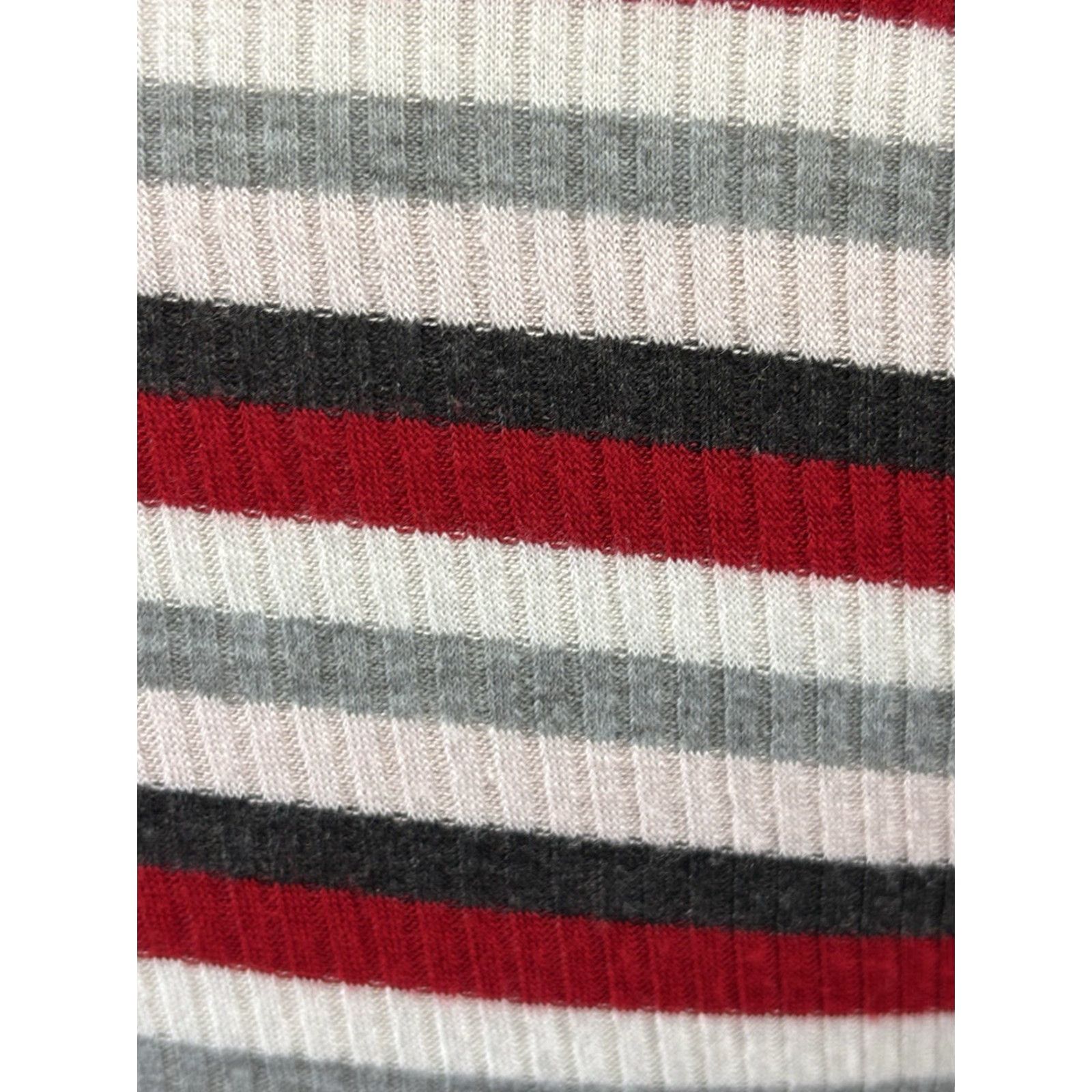 Free People Intimately Free People Good on You Stripe Round Hem Striped Top Medium Red Gray Size M / US 6-8 / IT 42-44 - 6 Thumbnail