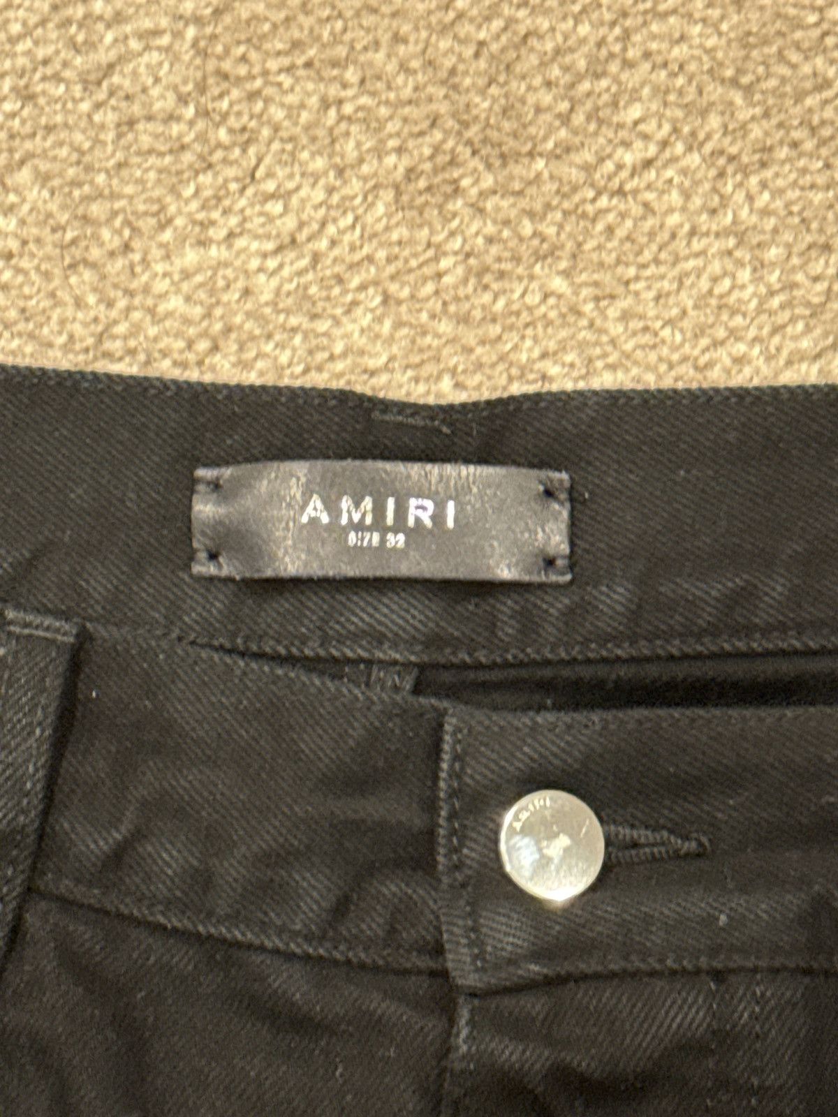Amiri Amiri Black Staggered Straight Jeans Size US 32 / EU 48 - 7 Thumbnail