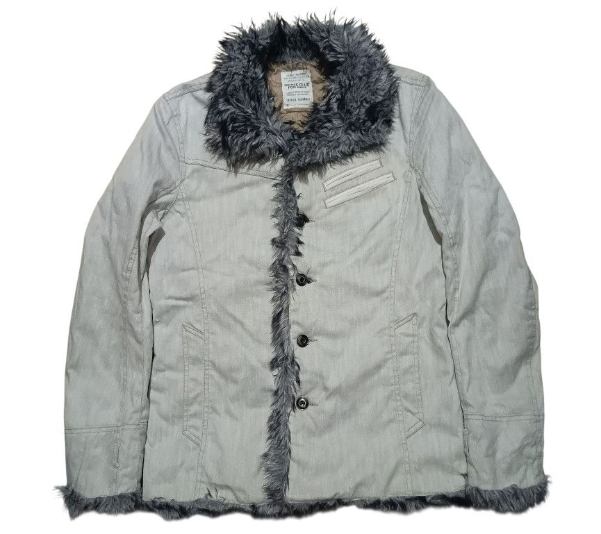 Nicole Club 2000'S NICOLE CLUB FOR MEN FUR COLLAR JACKET Size US M / EU 48-50 / 2 - 1 Thumbnail