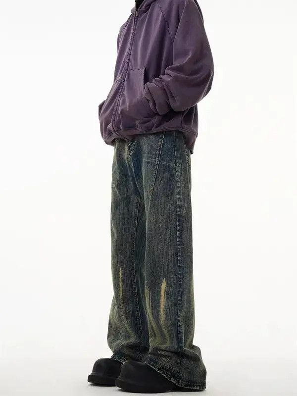 VIBE Vintage slub textured micro-flare jeans Size US 32 / EU 48 - 4 Thumbnail