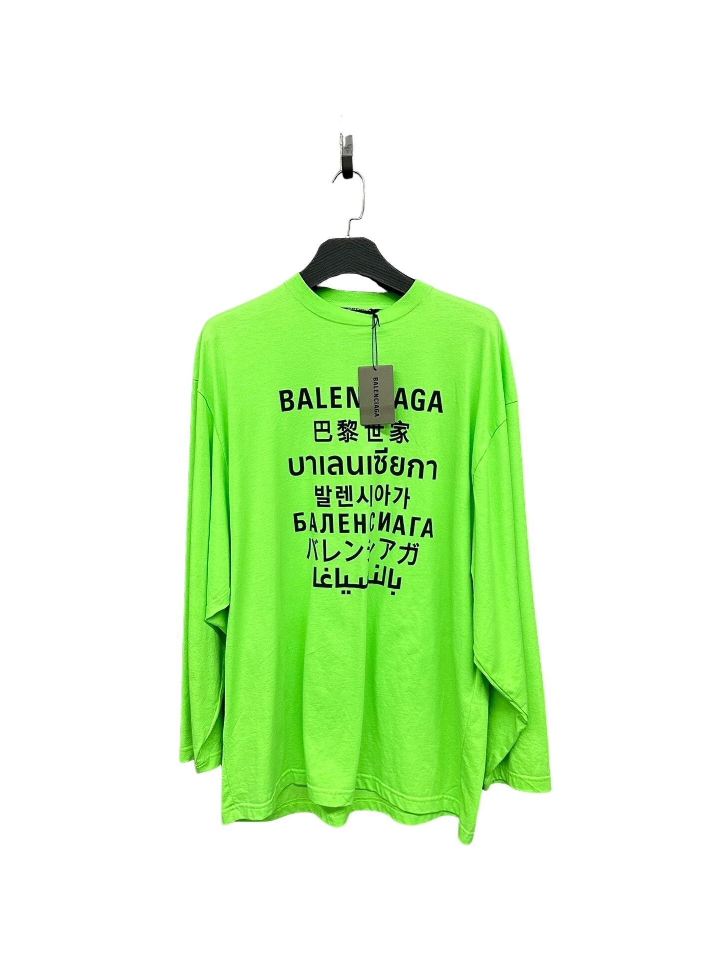 Balenciaga Balenciaga Languages Long Sleeve T-Shirt Size XS Size US XS / EU 42 / 0 - 1 Thumbnail