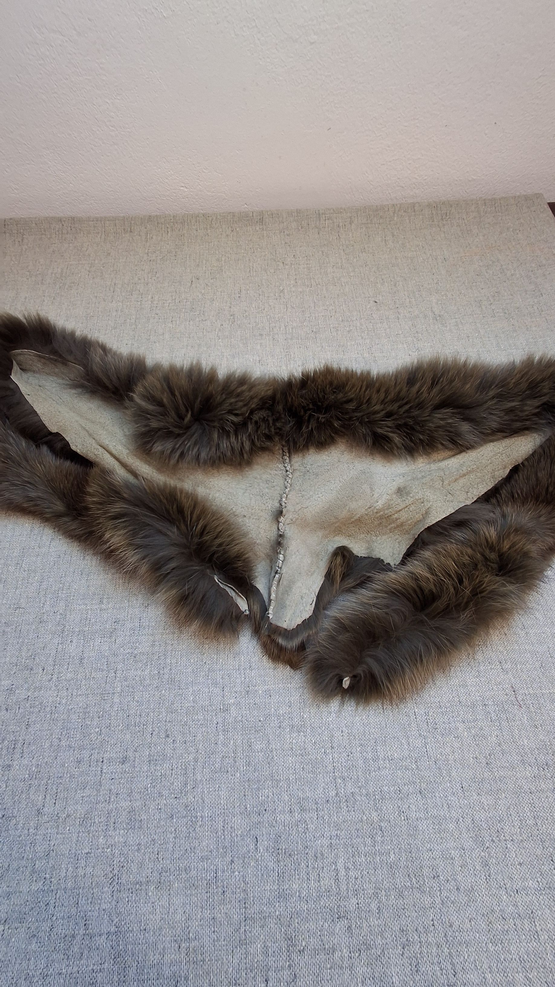 Vintage Vintage Real Fur Raccoon Collar / 80s Stole Trim Size ONE SIZE - 8 Thumbnail