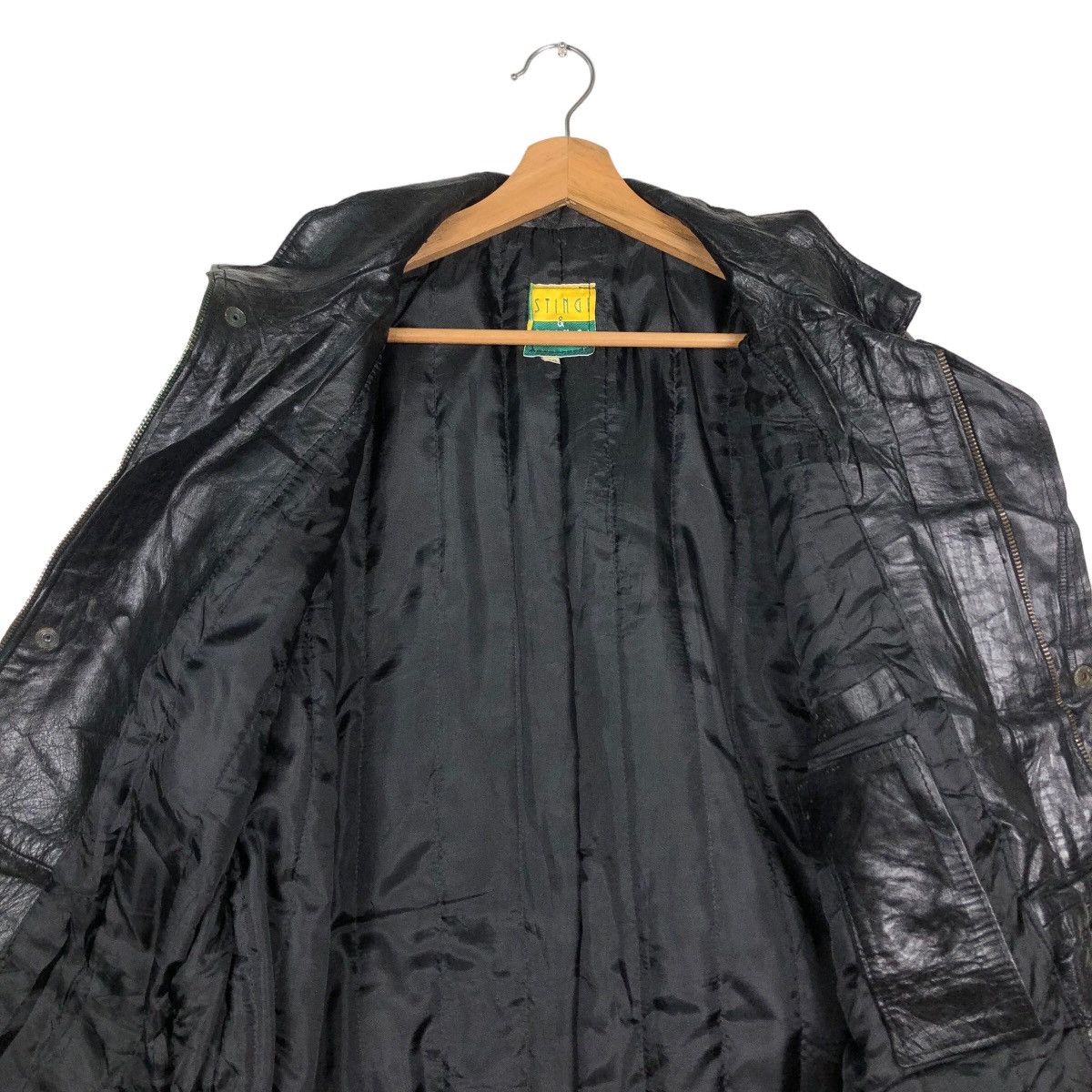 Japanese Brand 🔥Vintage Genuine Leather Jacket Stingi & Stingi Vera Pelle Size US L / EU 52-54 / 3 - 14 Thumbnail