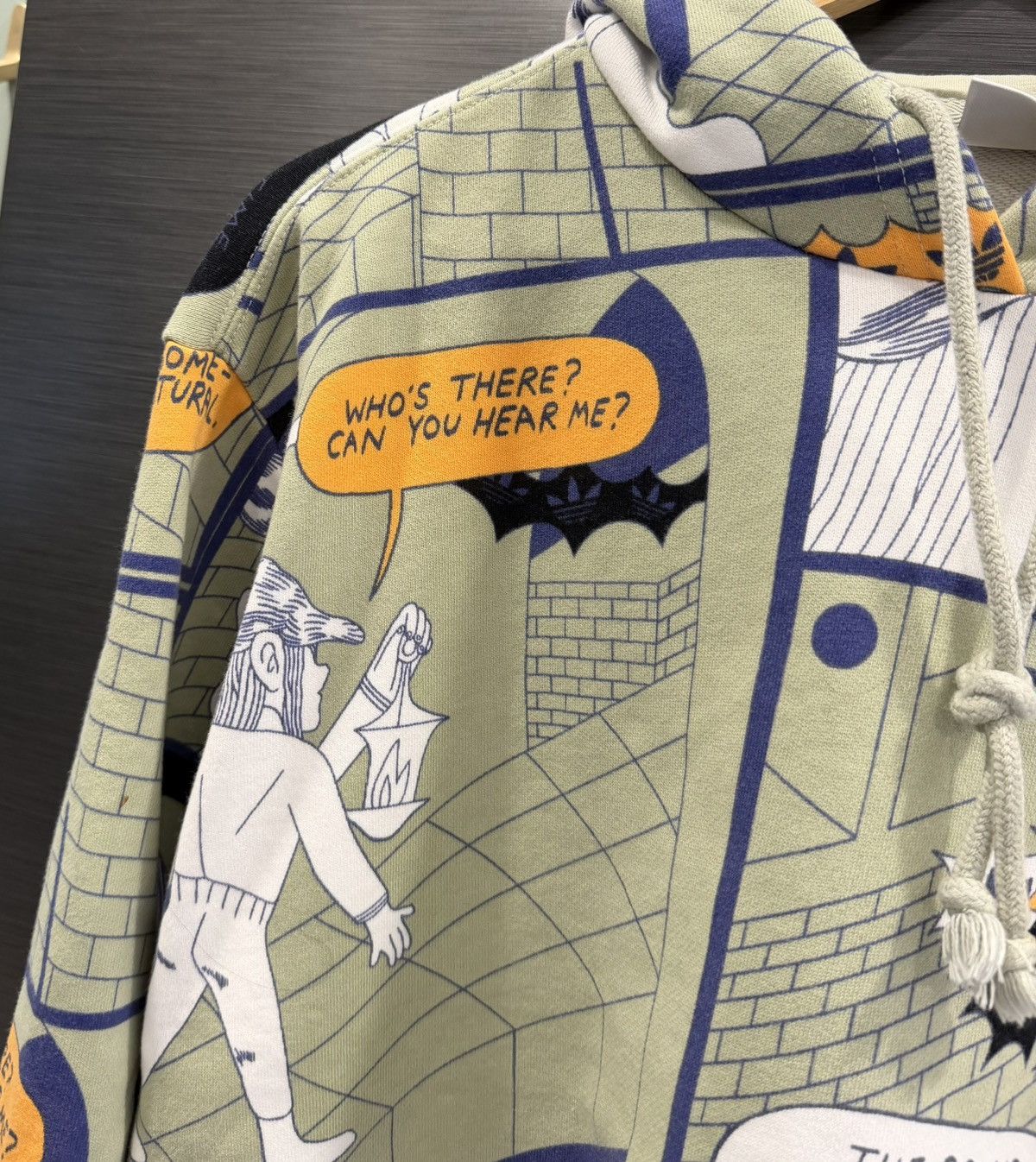 Nike Adidas Cropped Comic Book Beige Ladies Hoodie Size M / US 6-8 / IT 42-44 - 8 Thumbnail