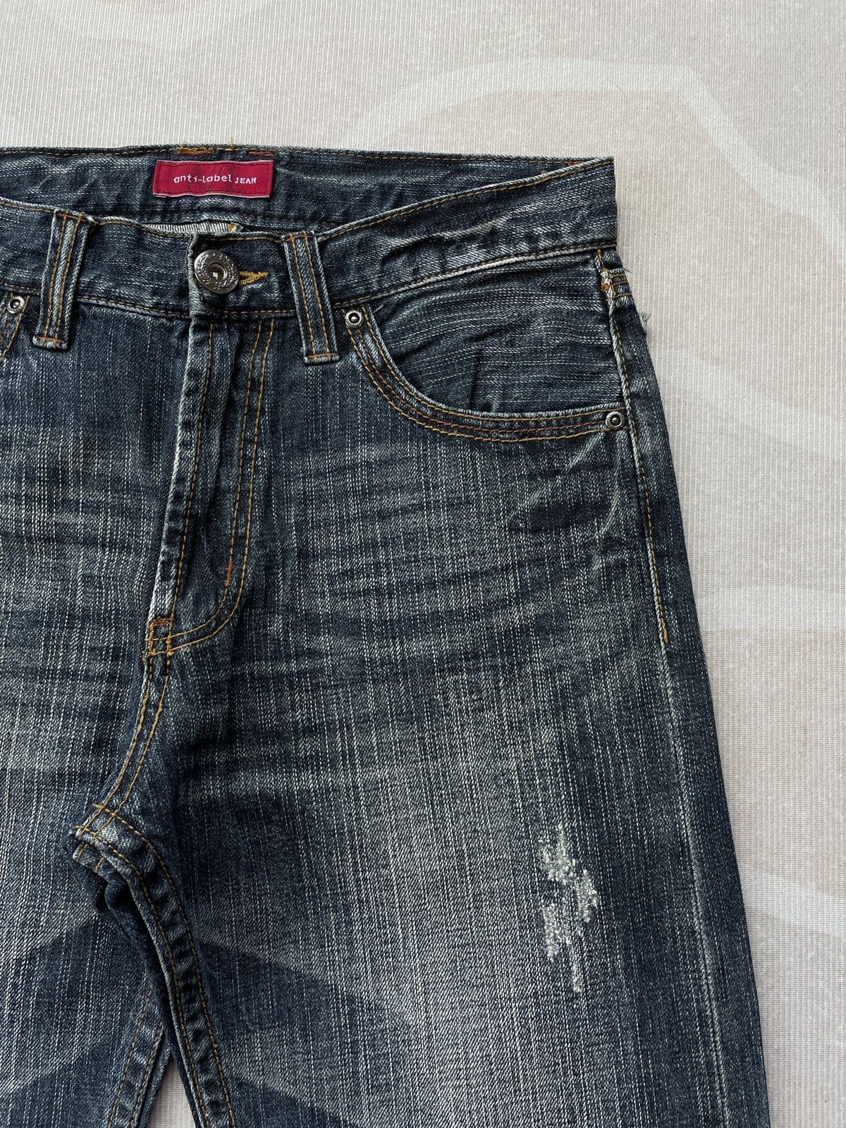 Japanese Brand Anti-Label Special Denim Embroidery Jeans (LG120) Size US 28 / EU 44 - 4 Thumbnail