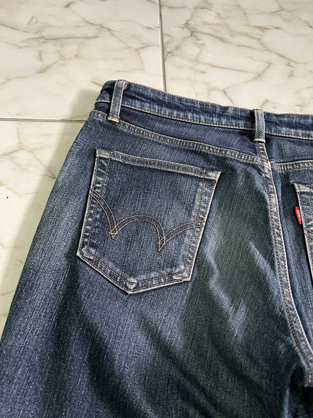 Edwin × Hysteric Glamour × If Six Was Nine 💥Baggy💥Vintage Edwin 503 Distress Washed Jean Size US 32 / EU 48 - 10 Thumbnail