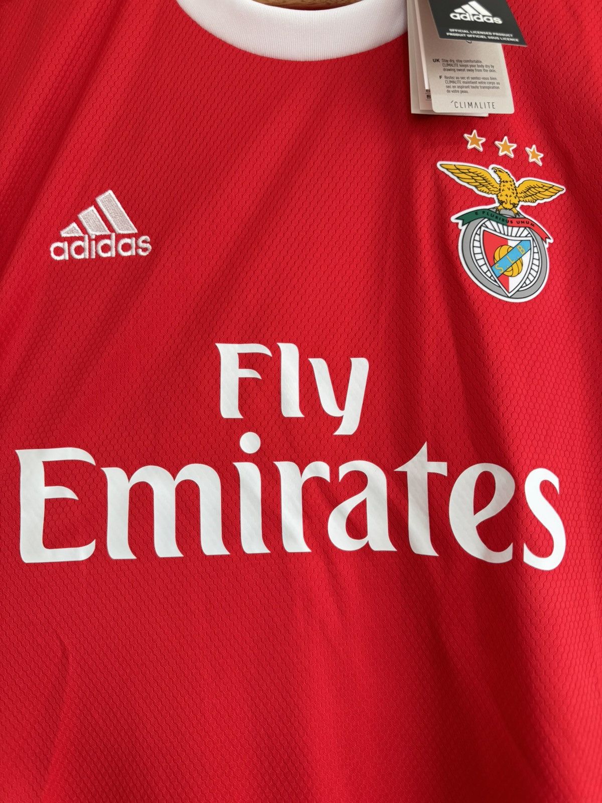 Adidas Benfica 2019-2020 Home Soccer Jersey Football Kit Shirt Size US L / EU 52-54 / 3 - 8 Thumbnail