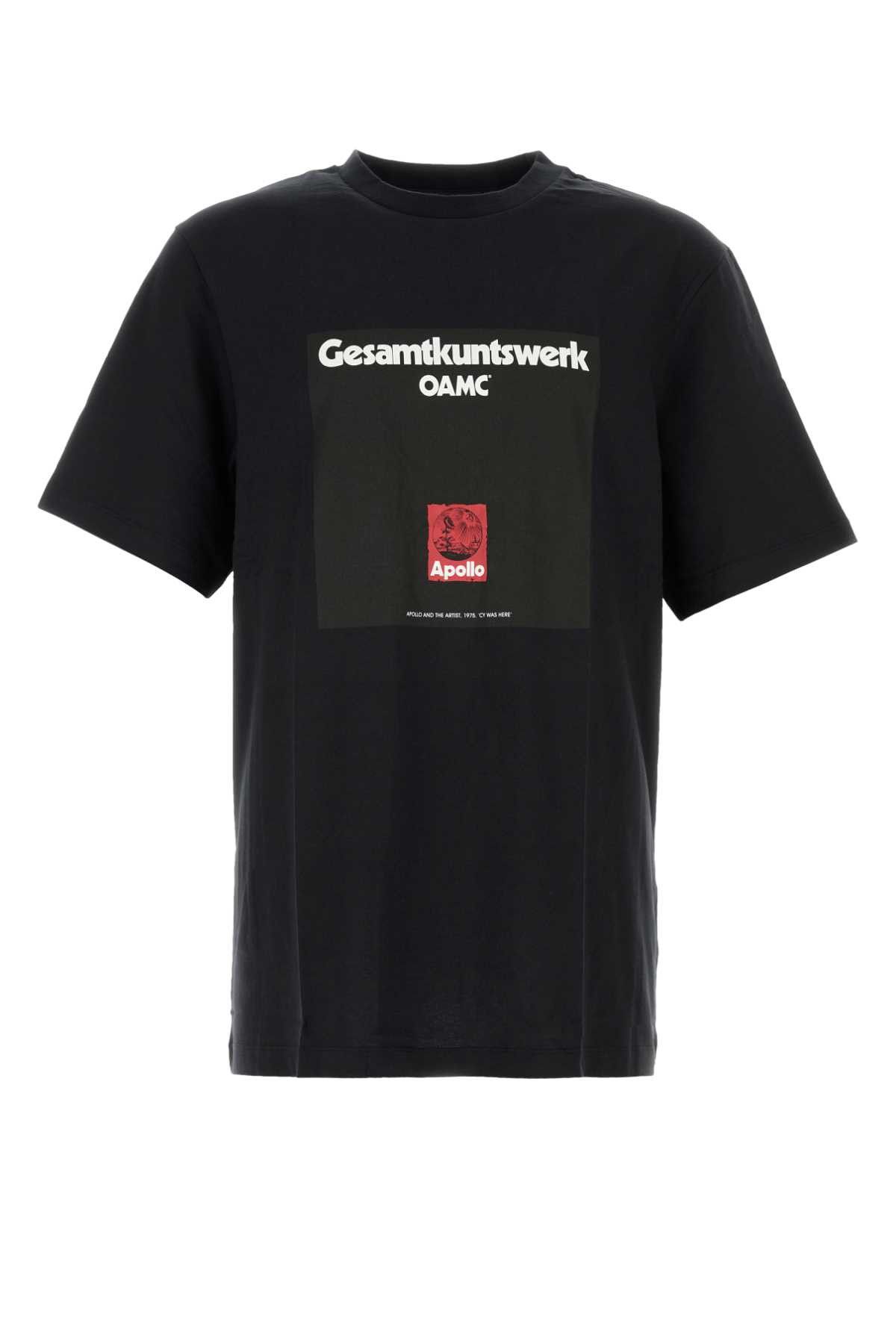OAMC Black Cotton T-Shirt Size US M / EU 48-50 / 2 - 1 Thumbnail