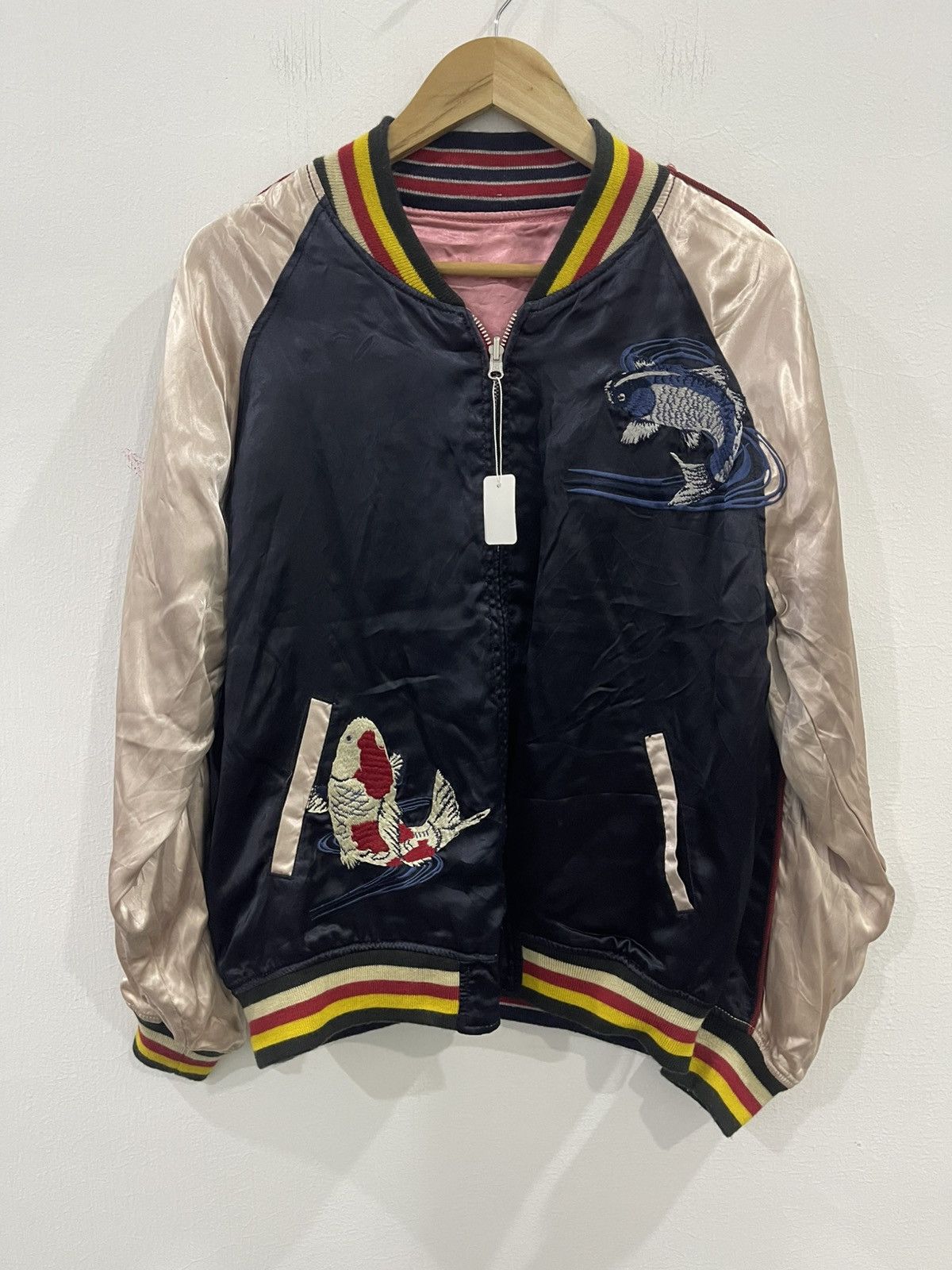 Japanese Brand Houston Rayon Sukajan Reversible Souvenier Jacket Size US L / EU 52-54 / 3 - 3 Thumbnail