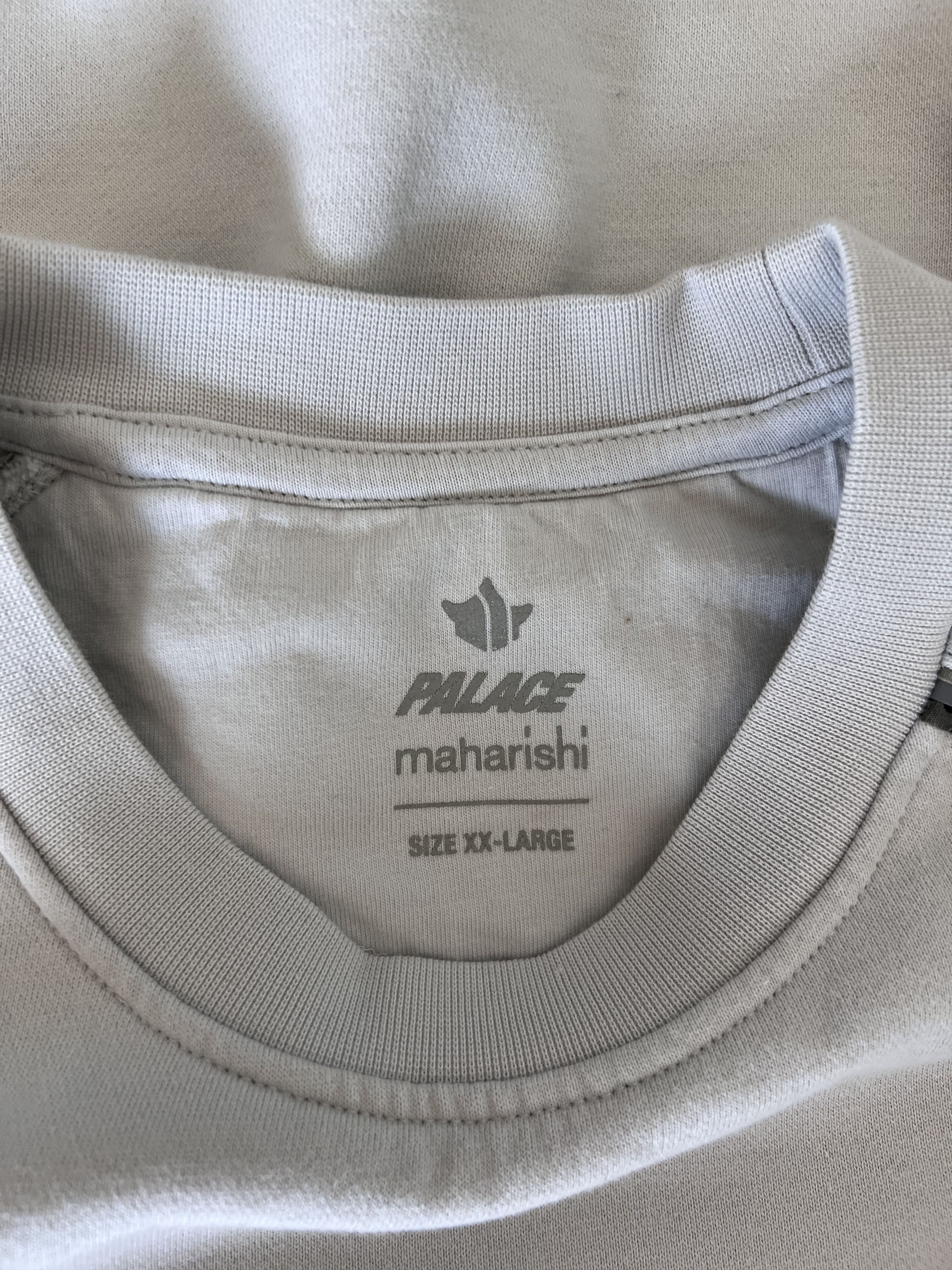 Maharishi × Palace Palace Maharishi Temple Crewneck Sweatshirt in Stone Size US XXL / EU 58 / 5 - 8 Thumbnail