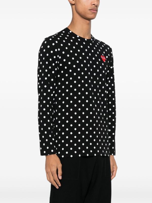 Comme des Garcons PLAY Comme Des Garcons Play Polkadot Long Sleeve t-shirt Size US S / EU 44-46 / 1 - 4 Thumbnail