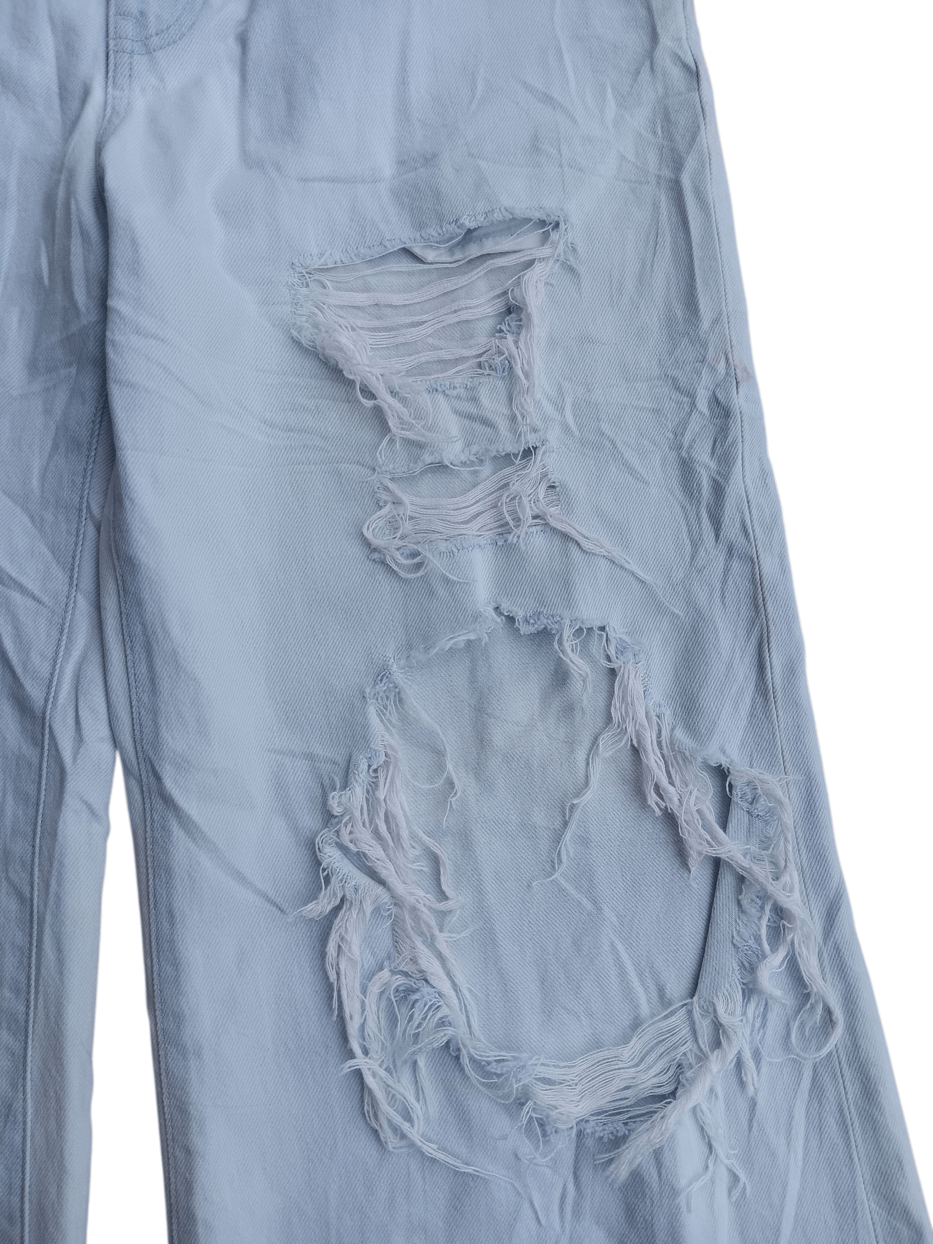Lad Musician 🤝NEED GONE🤝Splatter distressed baggy light blue jeans Size US 32 / EU 48 - 5 Thumbnail