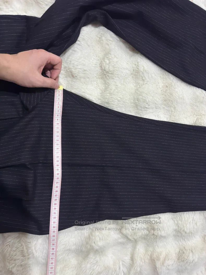 Saint Laurent Paris Saint Laurent Paris Double Pleated Striped Dress Pants i Size US 32 / EU 48 - 8 Thumbnail