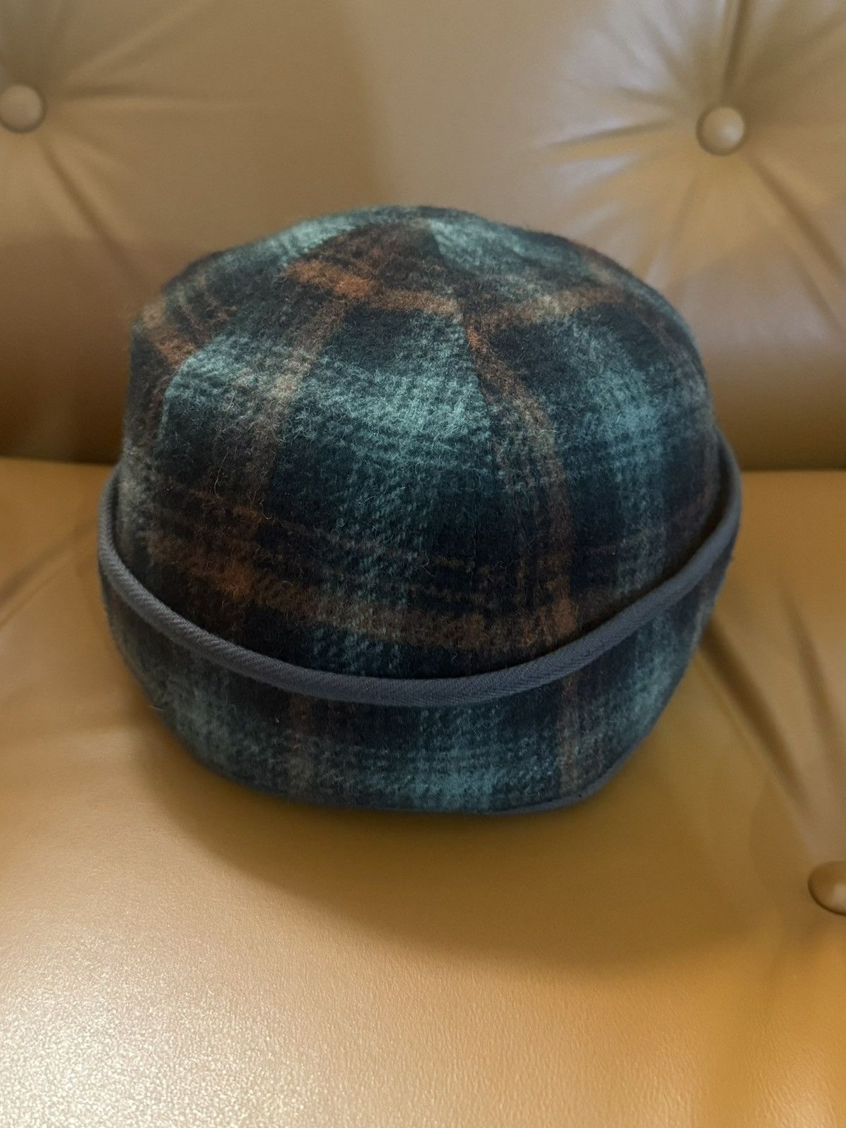 RRL Ralph Lauren RRL Ralph Lauren Plaid Wool Cap [NEW] Size ONE SIZE - 6 Thumbnail