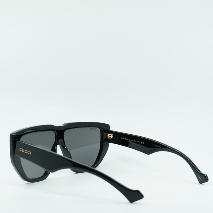 Gucci Gucci GG0997S 002 Sunglasses Black Shield Frame, Grey Lenses Size ONE SIZE - 10 Thumbnail