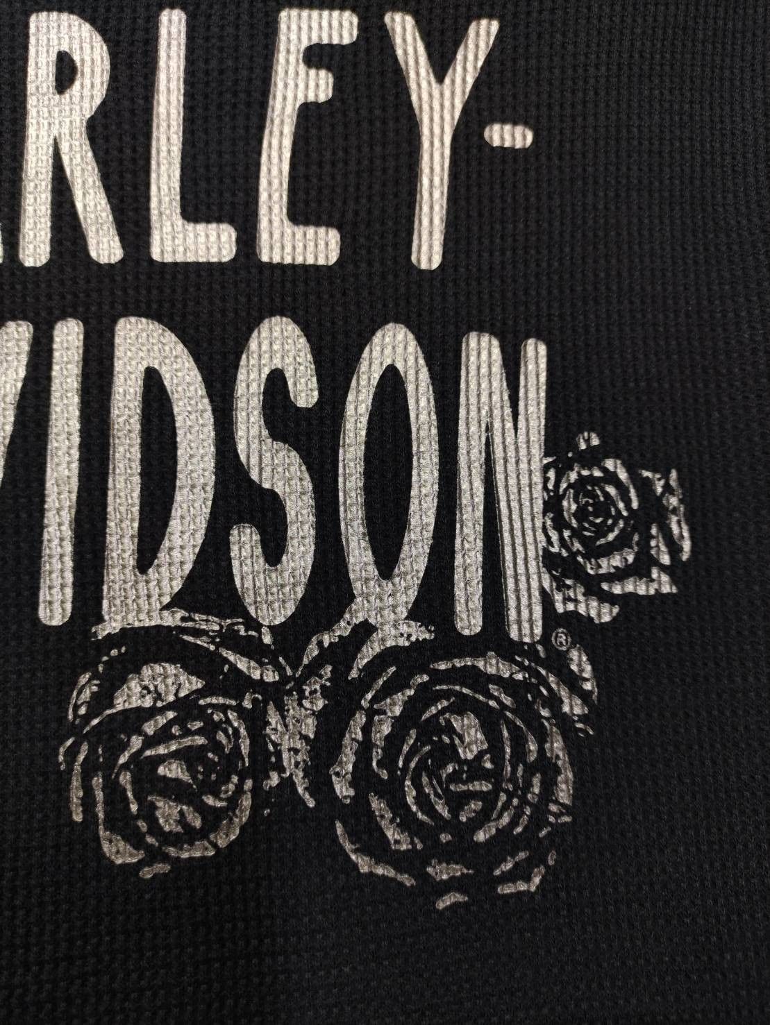 Harley Davidson Harley Davidson Roses Thermal Henley L/S Shirt Size US XL / EU 56 / 4 - 12 Thumbnail