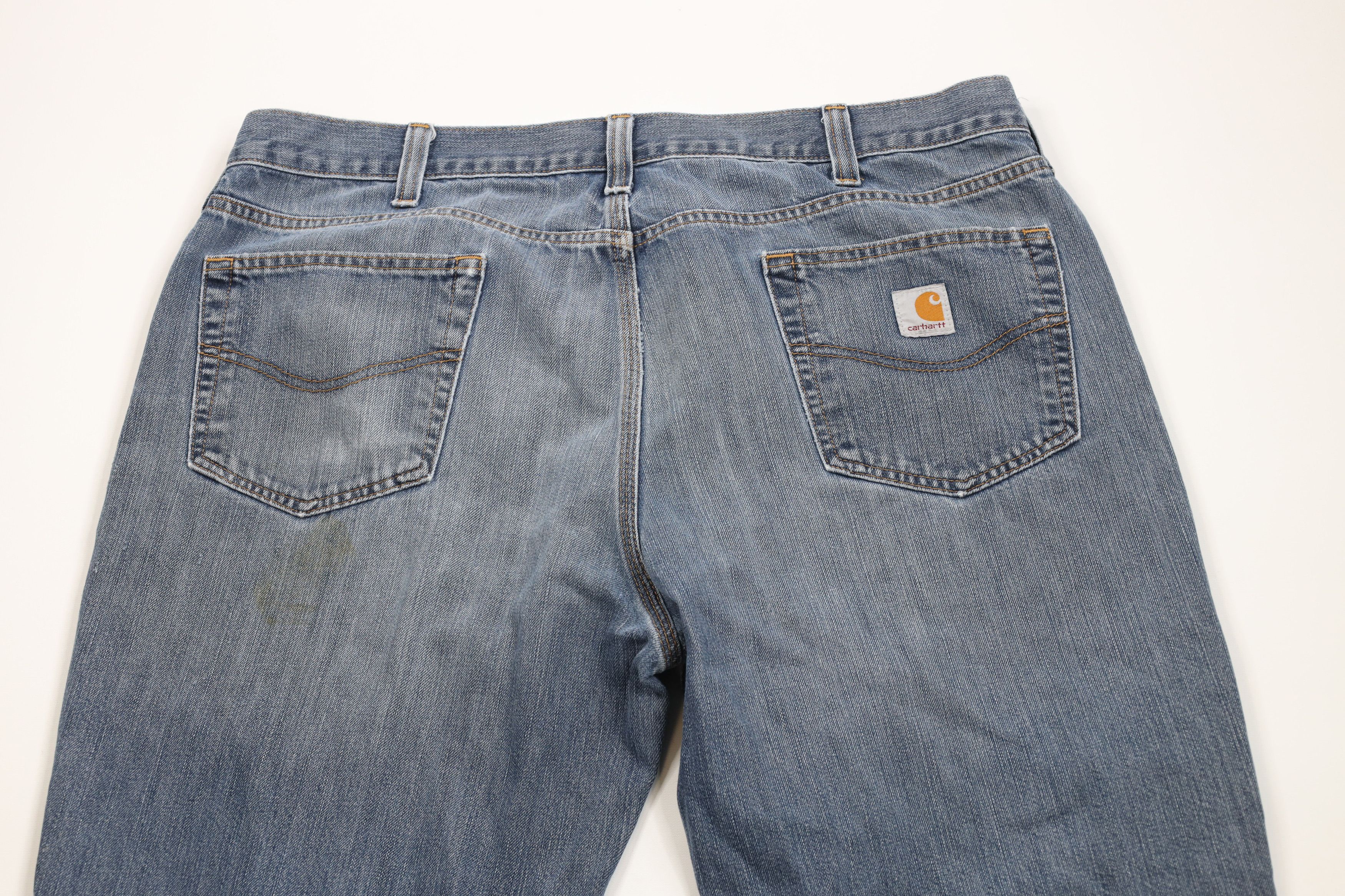 Carhartt × Vintage Vintage Y2K Carhartt Relaxed Fit Wide Leg Denim Jeans Blue Size US 40 / EU 56 - 12 Thumbnail