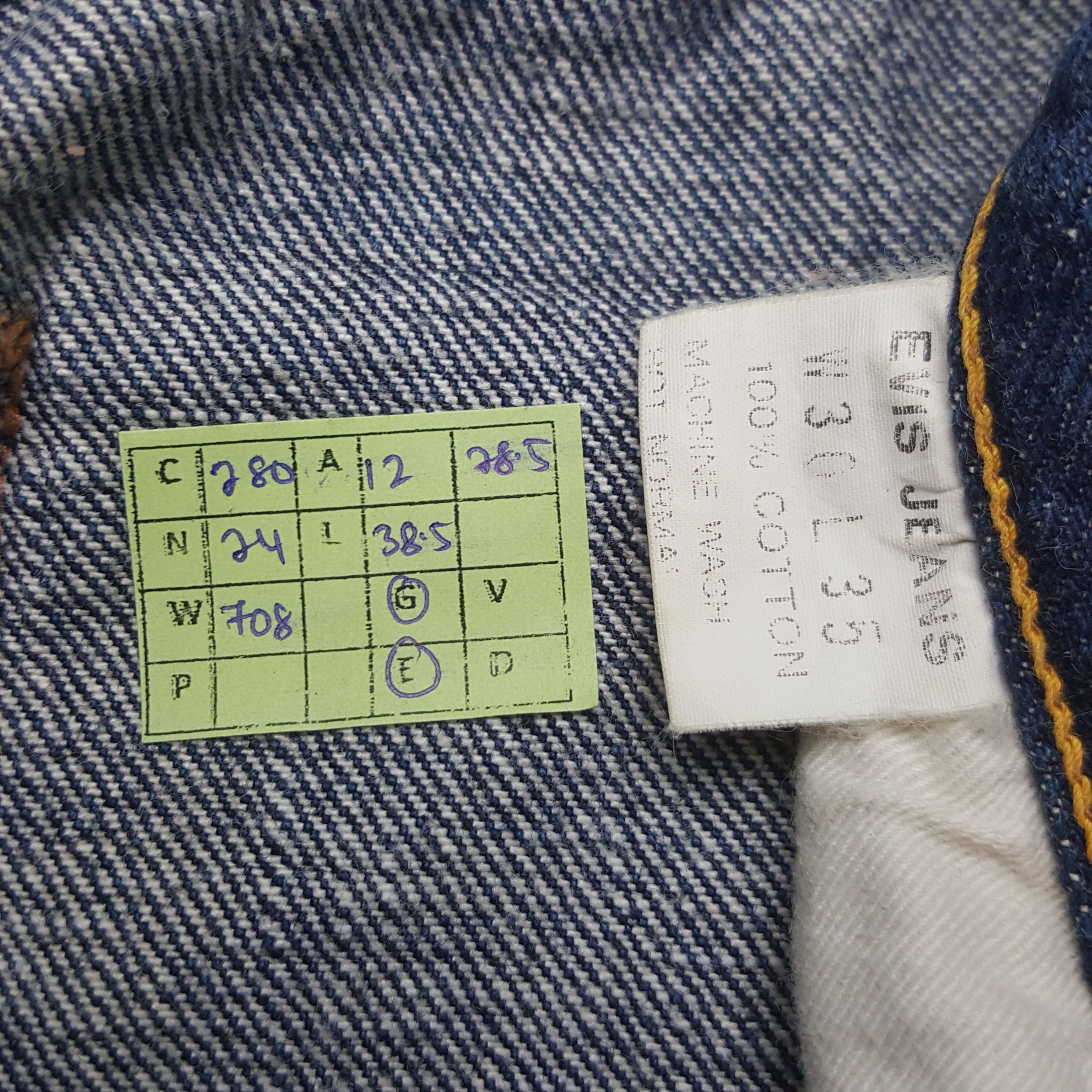 Japanese Brand Vintage Evis Japanese Brand Daicock Denim Jeans C280N24 Size 24" / US 00 / IT 34 - 8 Thumbnail