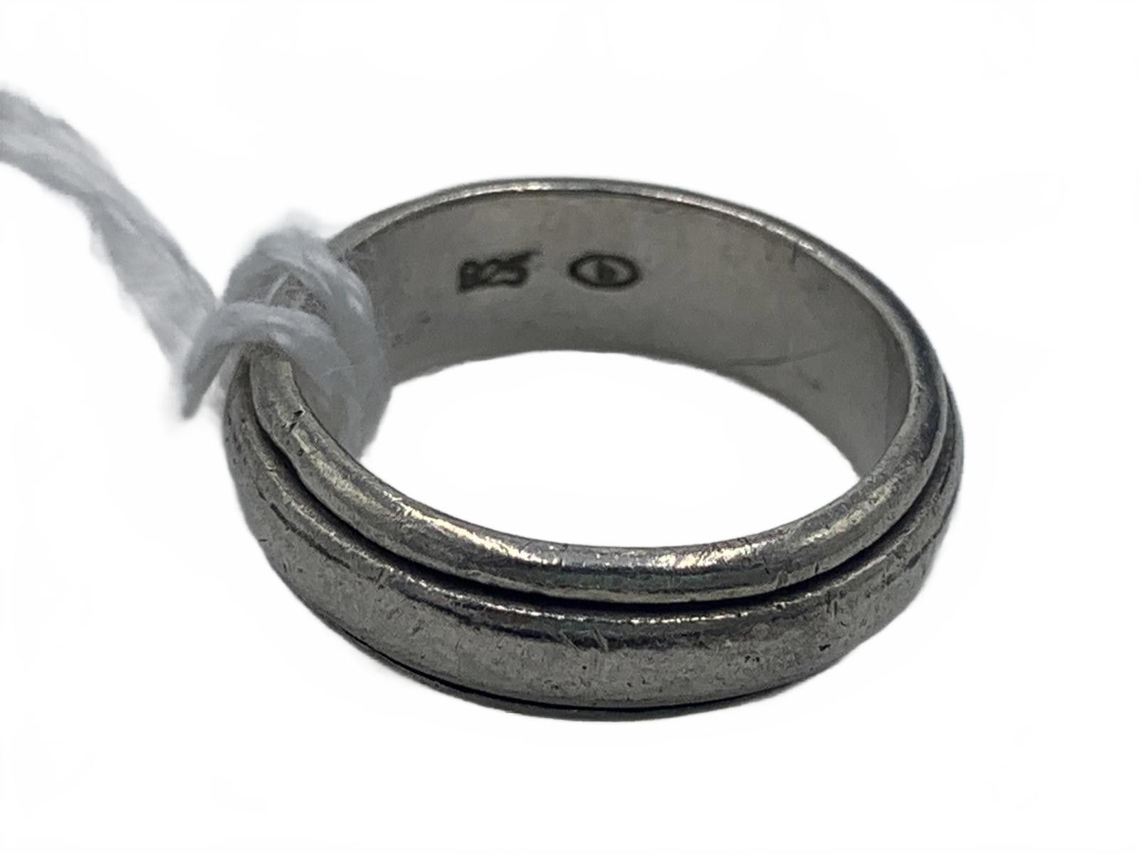 Advisory Board Crystals BOMA Sterling Silver Simple Edge-Bead Ring Size 6.25 Size ONE SIZE - 4 Thumbnail