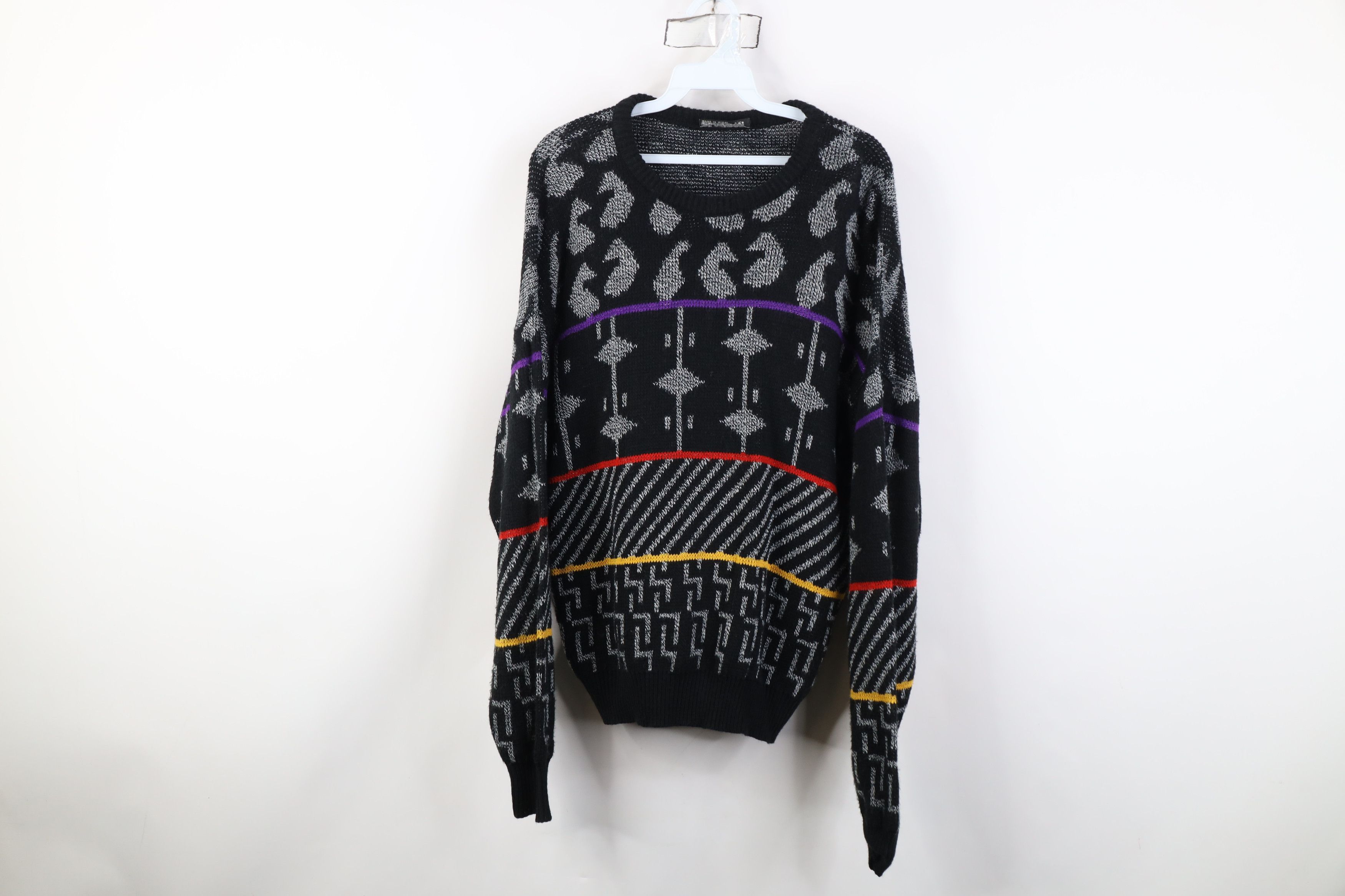 Playboy Vintage 80s 90s Playboy Style Ed Bassmaster Knit Sweater USA Size US M / EU 48-50 / 2 - 1 Thumbnail