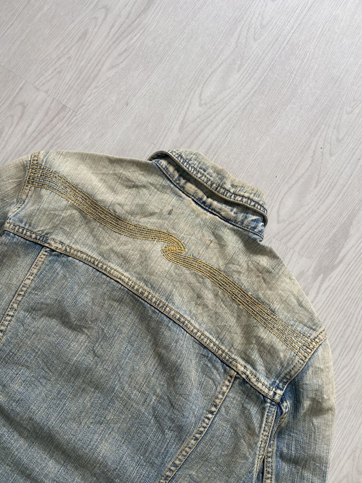 Nudie Jeans Vintage 2000’s Nudie Conny Thread Embroidery Trucker Jacket Size US S / EU 44-46 / 1 - 6 Thumbnail