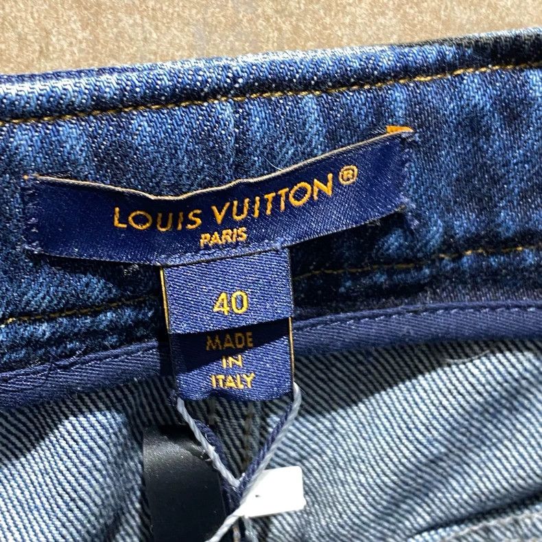 Louis Vuitton Louis Vuitton 26ss latest blue paneled presbyopic wide-leg Size US 40 / EU 56 - 3 Thumbnail