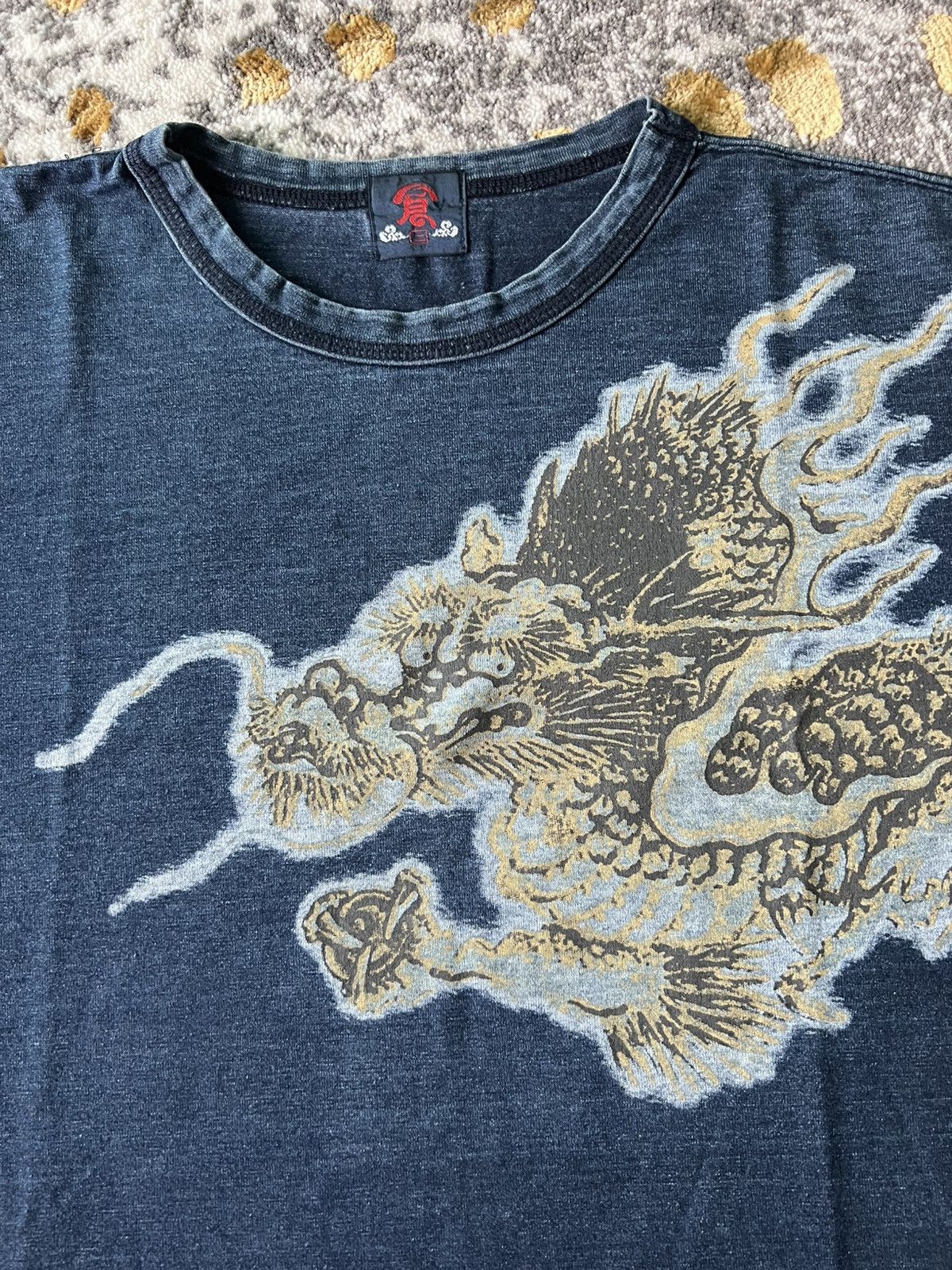 45rpm × Eternal × Indigo Eternal indigo denim dragon t shirt Size US M / EU 48-50 / 2 - 6 Thumbnail