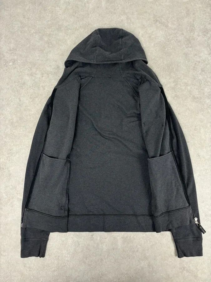 Prada SS2006 Prada Grey Padded Zip-up Hoodie Size US S / EU 44-46 / 1 - 8 Thumbnail