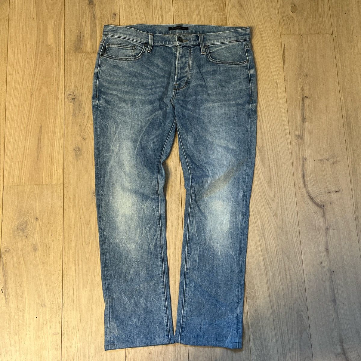 John Varvatos John Varvatos Acid Wash Denim Jeans Size US 34 / EU 50 - 1 Thumbnail