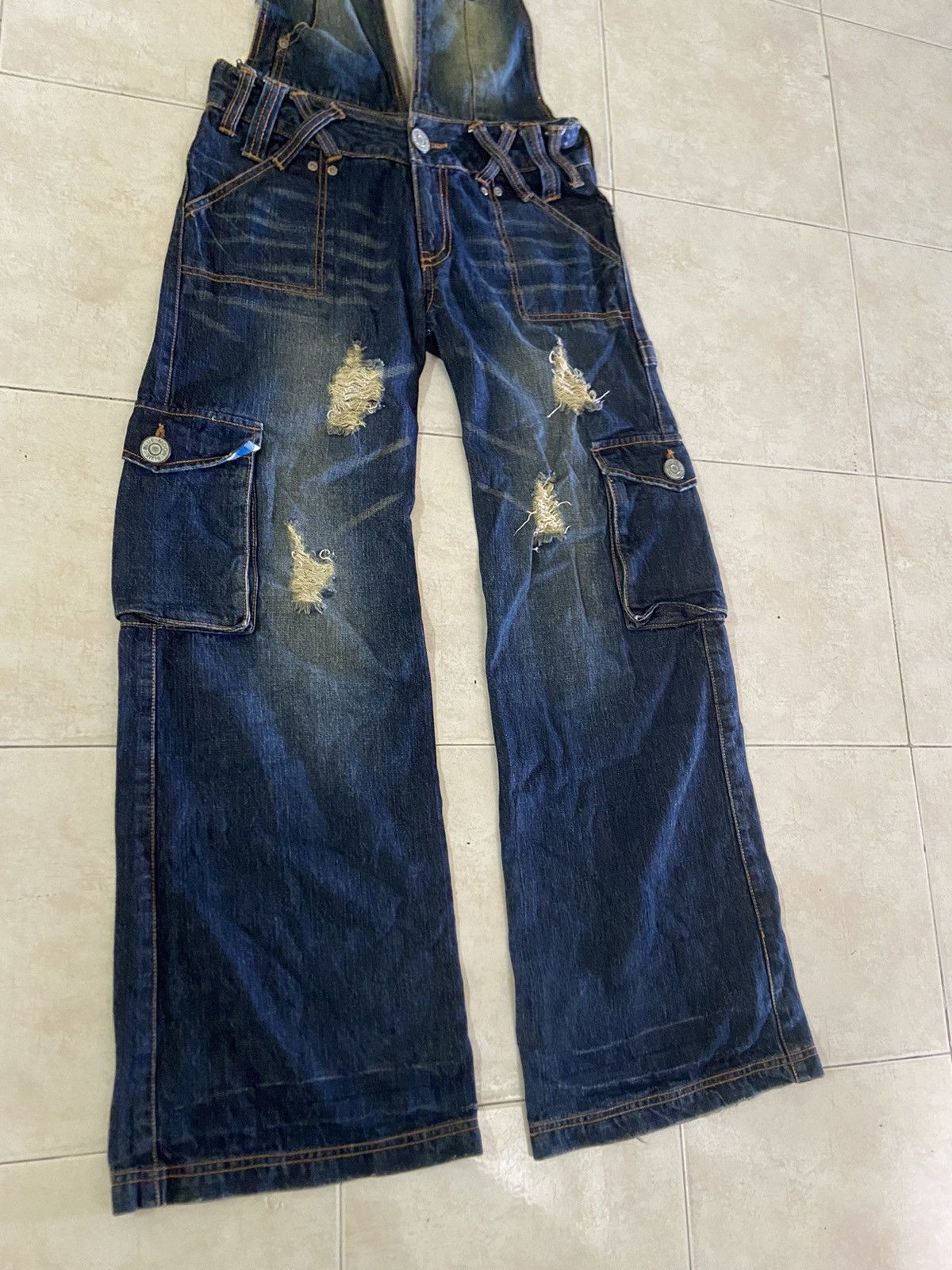 Hysteric Glamour Rare💥Blue Moon Flare Boot Cut Distressed Denim Pants Size US 30 / EU 46 - 6 Thumbnail