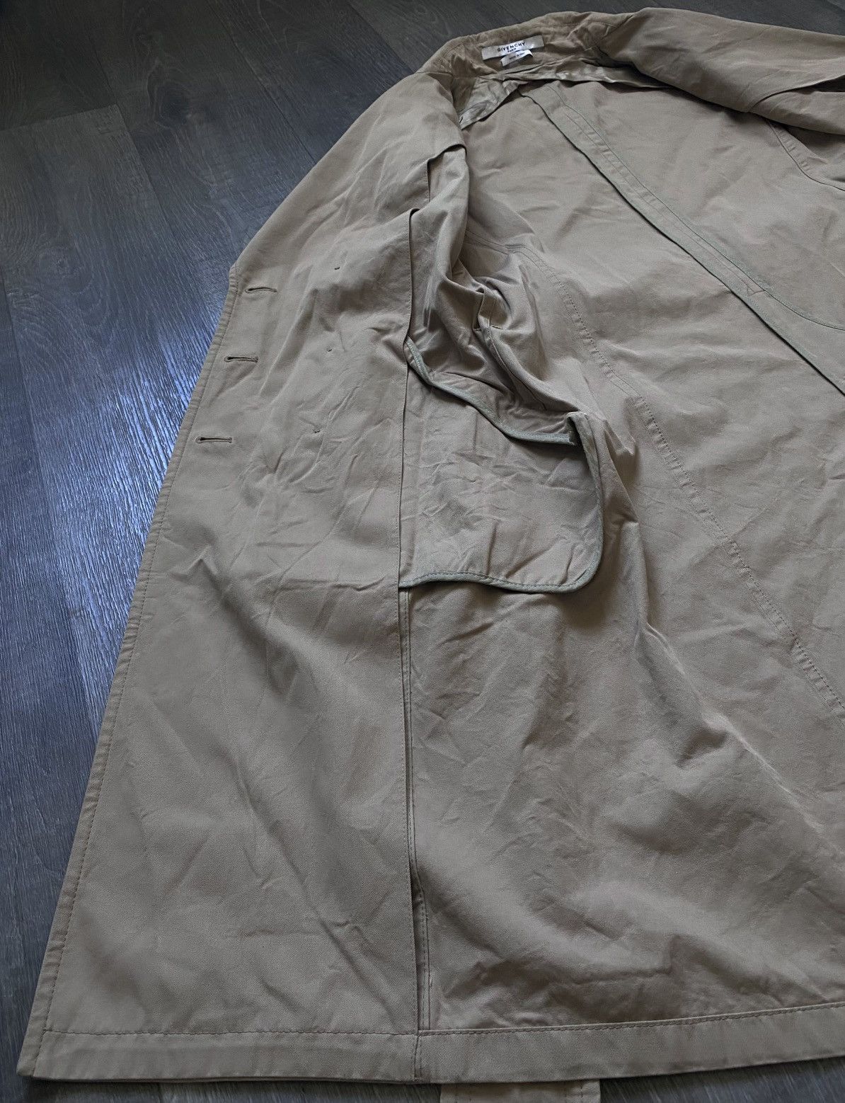 Givenchy Womens Givenchy Paris Beige Trench Coat Jacket Double Breast Size M / US 6-8 / IT 42-44 - 13 Thumbnail