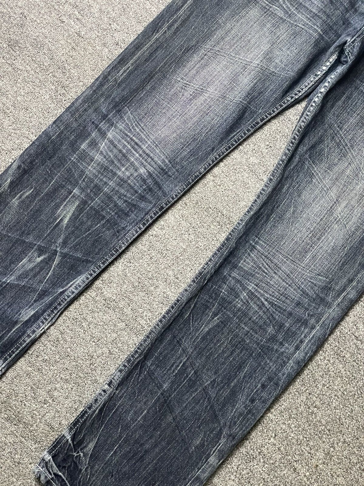 Japanese Brand × Vintage Vintage ORIRIN Brand Distressed Punk Jeans (112) Size US 35 - 4 Thumbnail