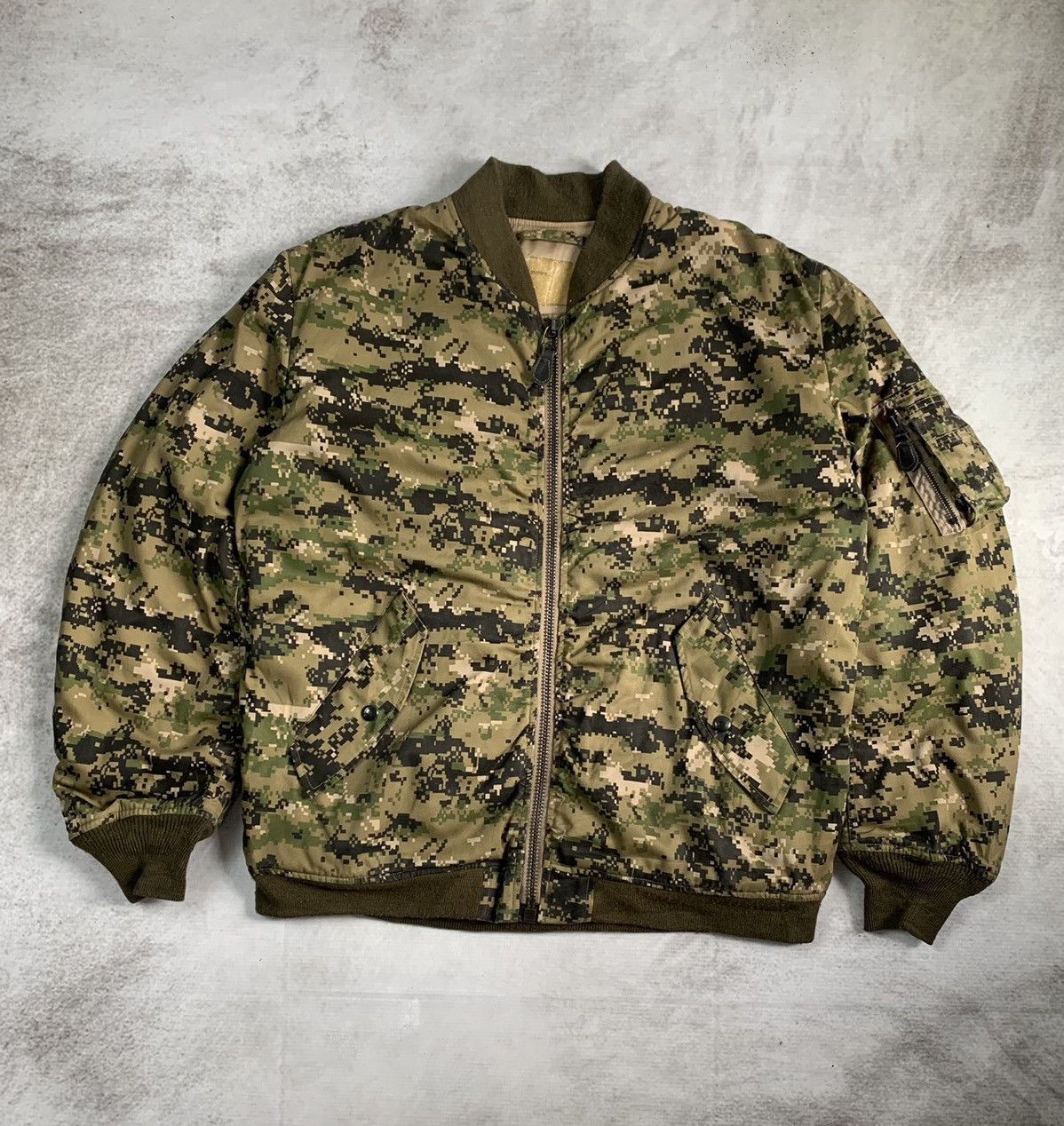 90s Cab clothing MA-1 military jacket