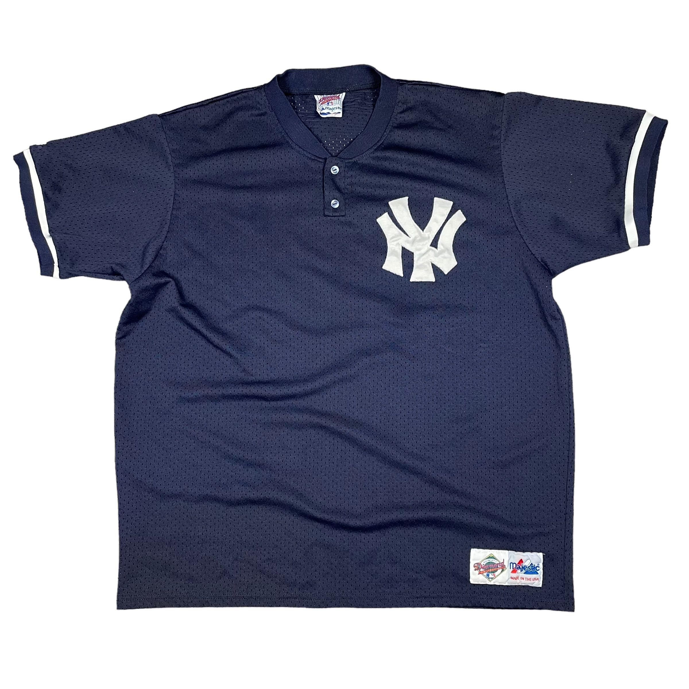 image of Majestic x Mlb New York Yankees Vintage 90's Mlb Jersey Men's in Navy (Size 2XL)