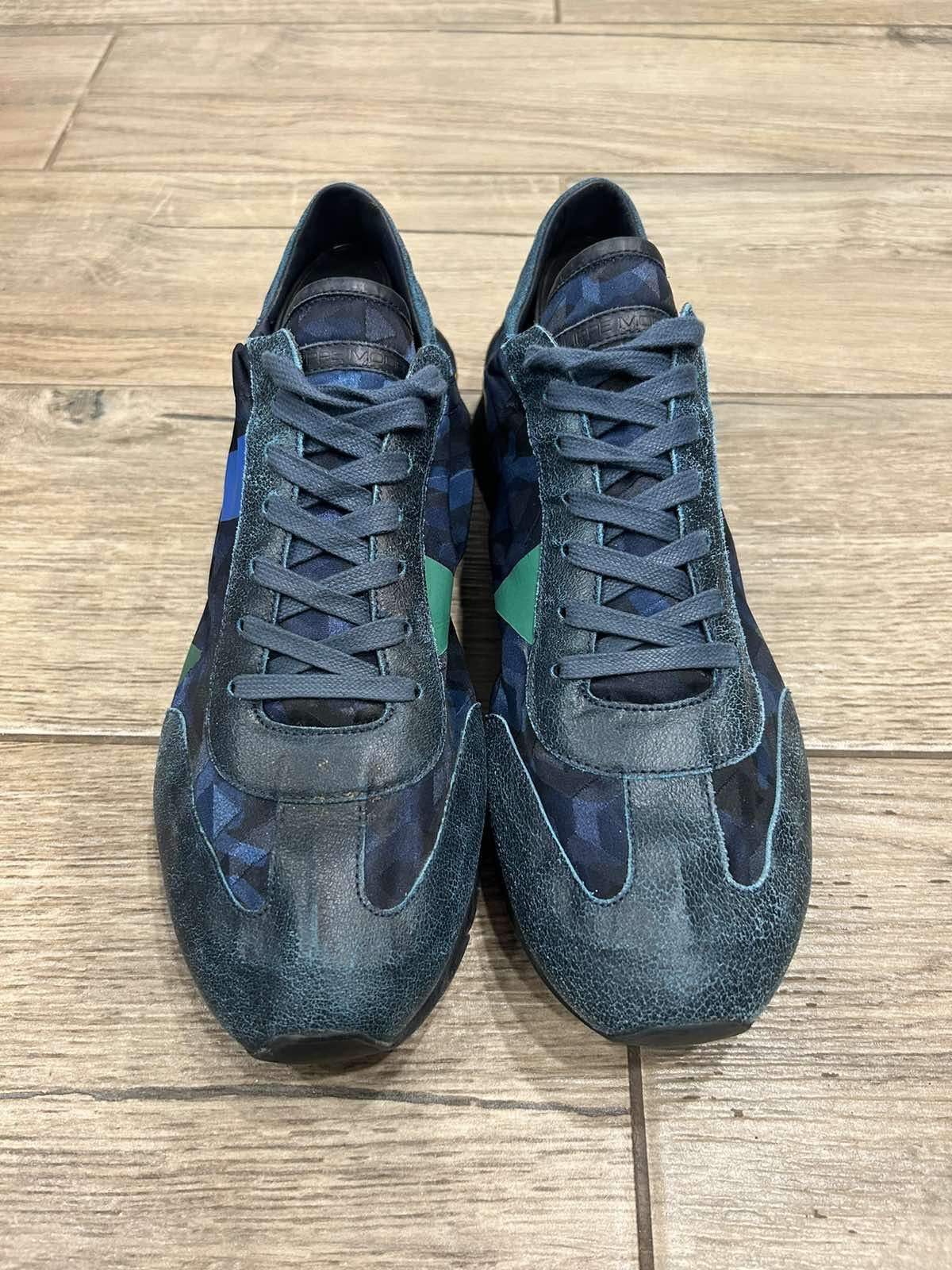 image of Italian Designers x Philippe Model Made In Italy Shoes in Blue, Men's (Size 10.5)