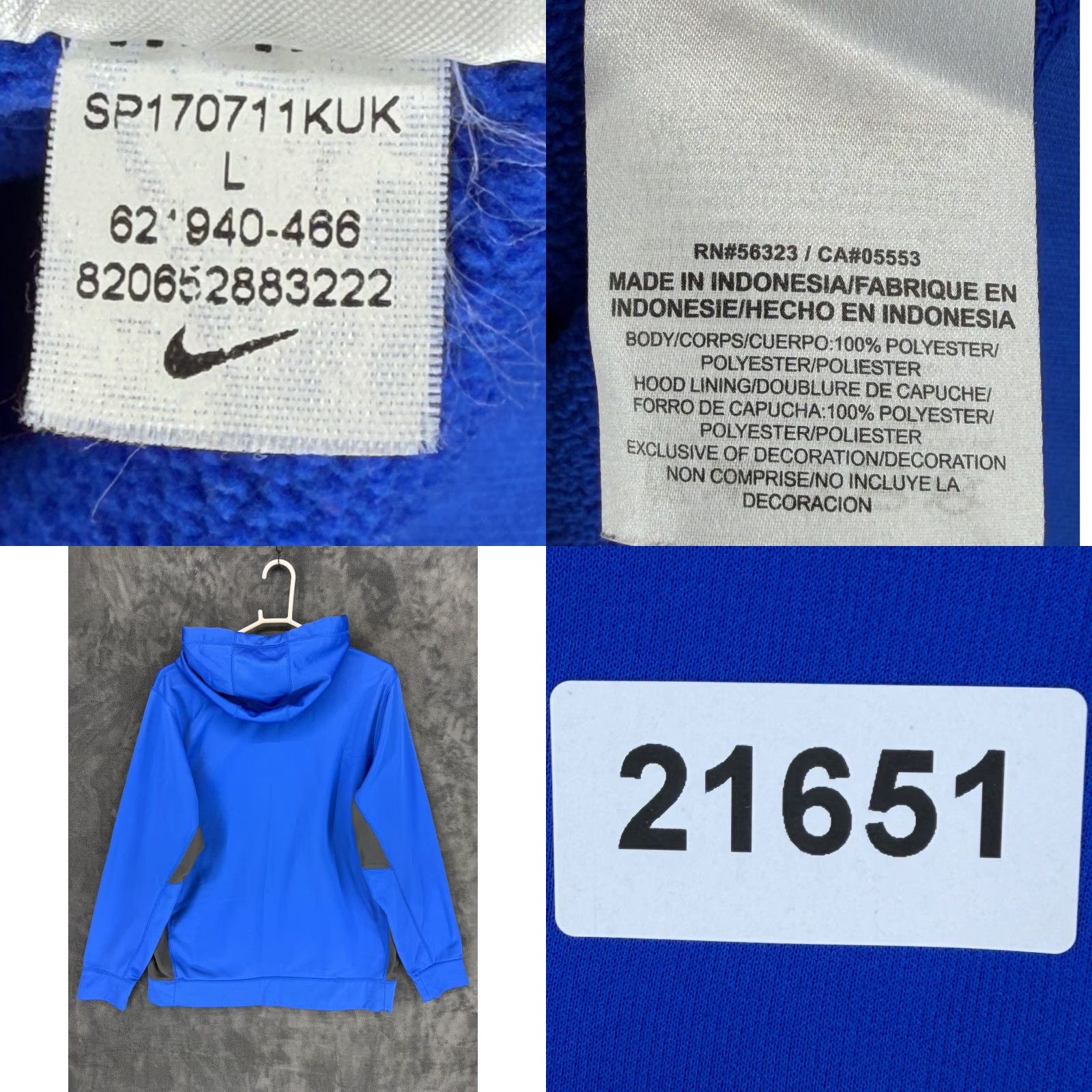 Nike Nike San Diego Padres Therma-FIT Hoodie Mens L Blue Pullover MLB 621940-466 Size US L / EU 52-54 / 3 - 8 Thumbnail