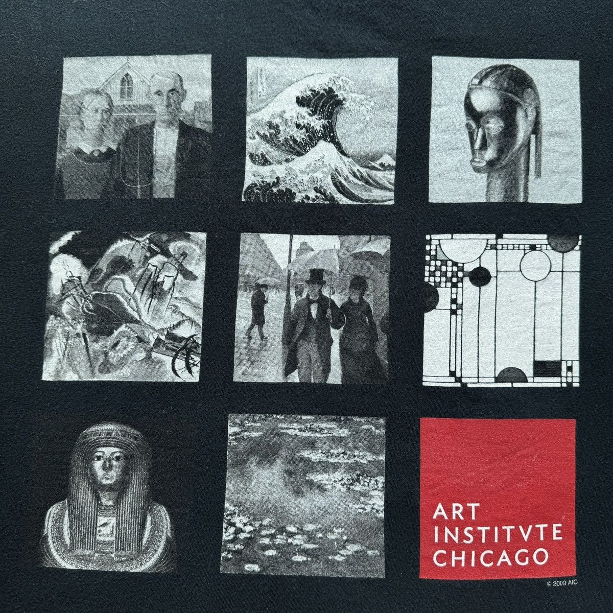 Arts & Science Vintage 2000s Art Chicago Hokusai Monet Frank Lloyld Tee Size US XL / EU 56 / 4 - 3 Thumbnail